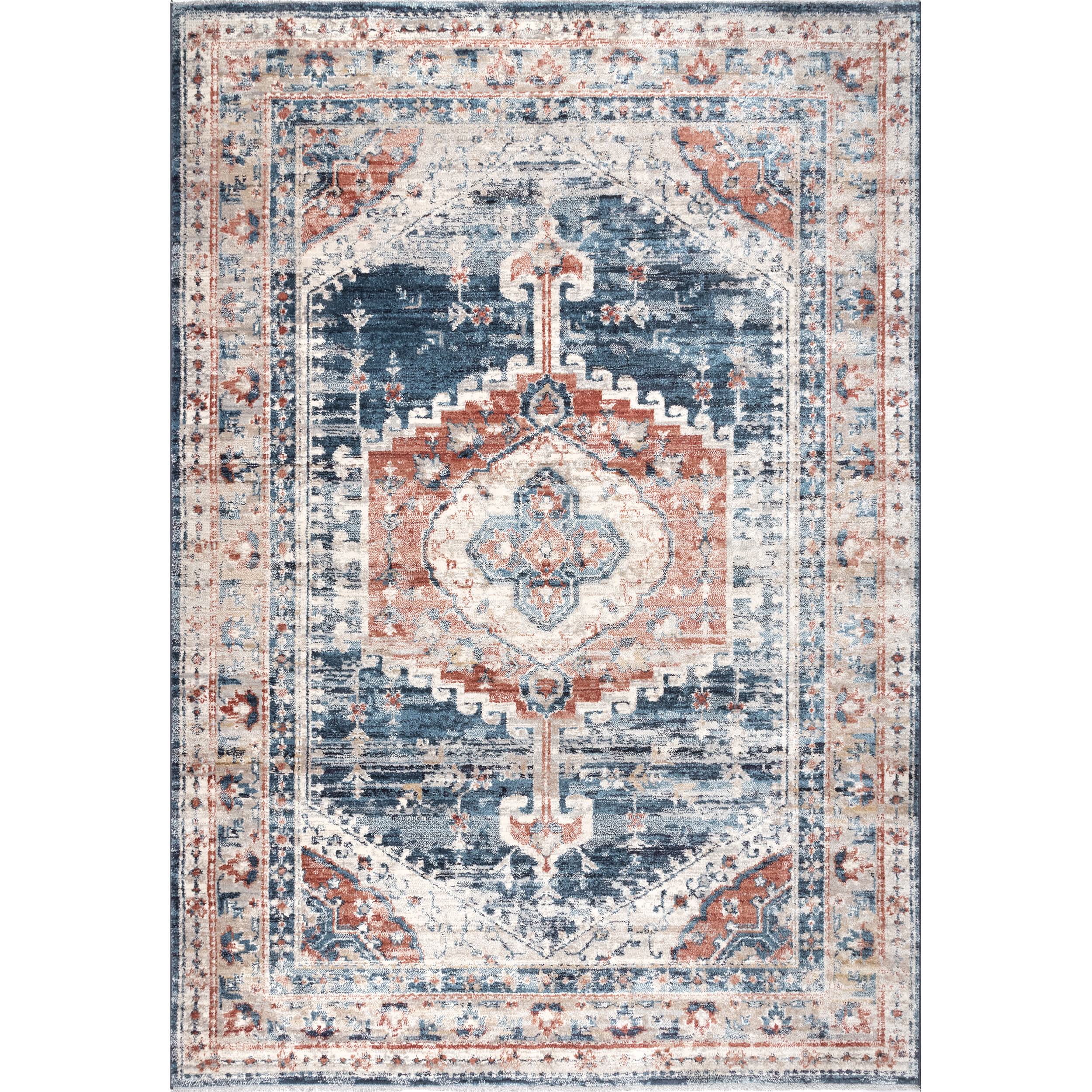 Harley Barbed Mast Medallion Area Rug