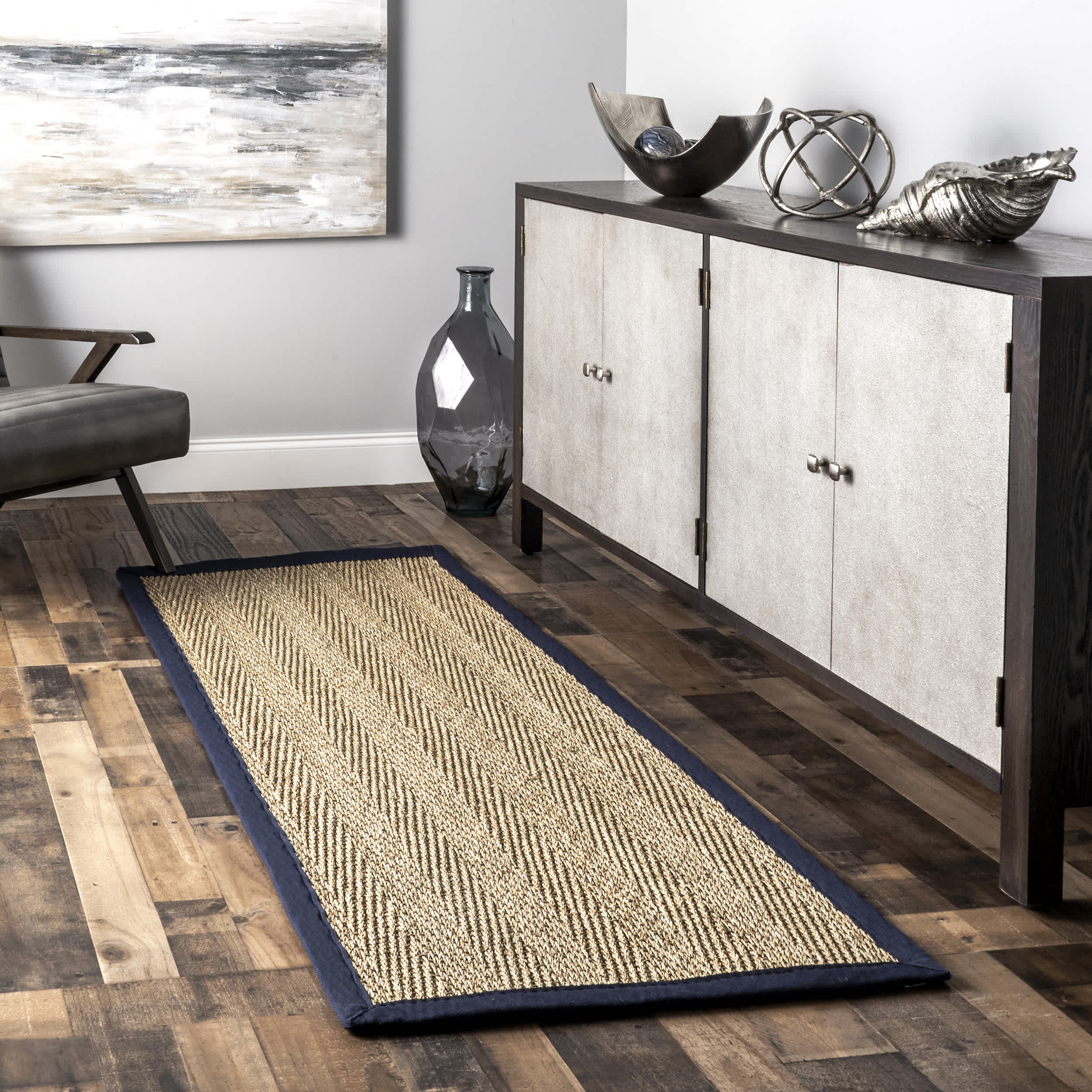 Larnaca Seagrass Herringbone Indoor/Outdoor Area Rug - Image 17