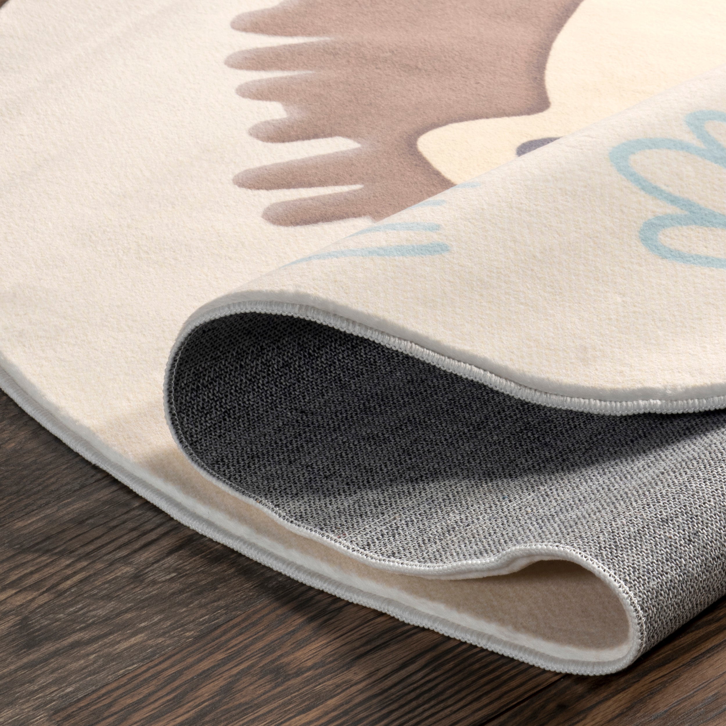 Ellia Cheerful Lion Machine Washable Kids Area Rug - Image 4