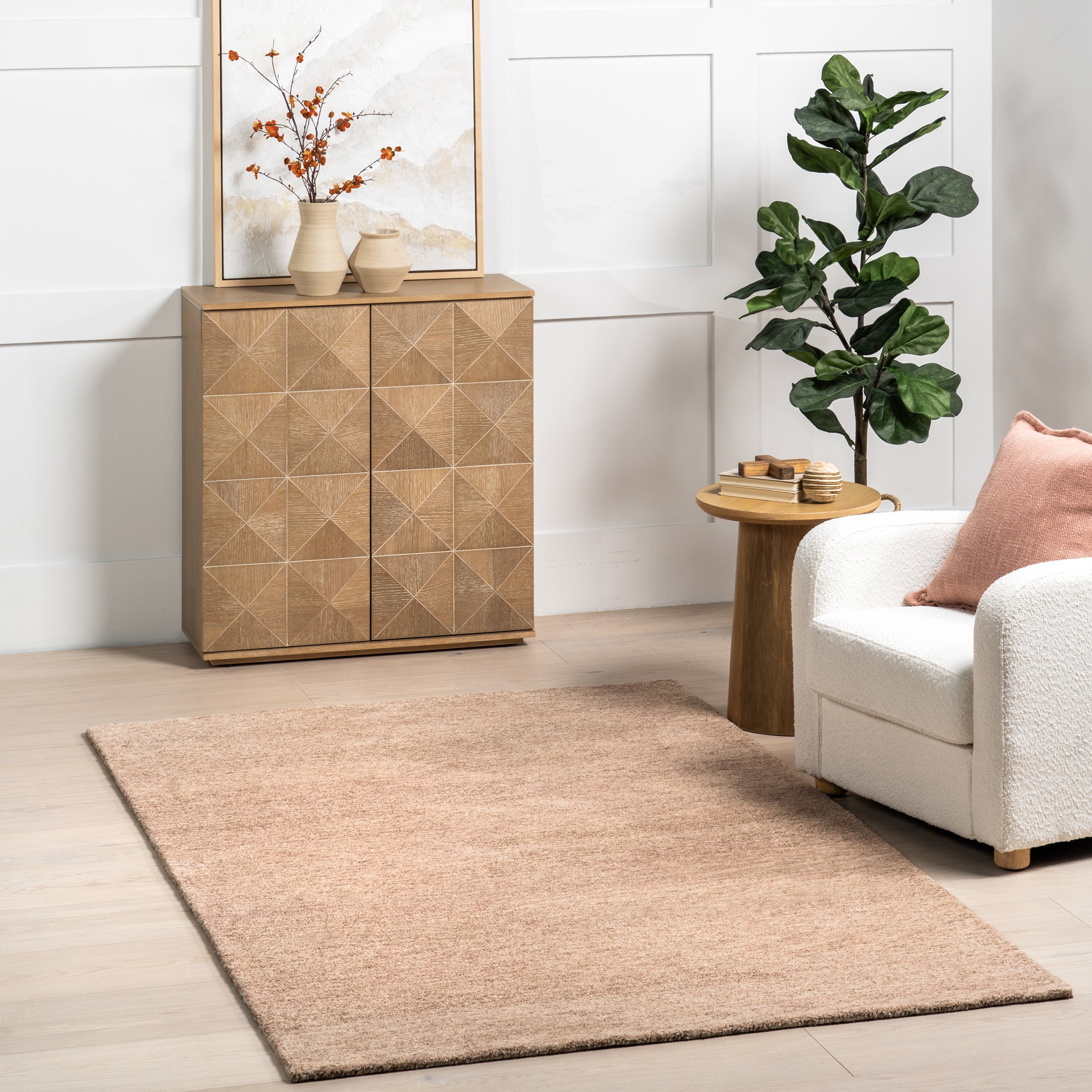Citra Solid Wool Area Rug - Image 2