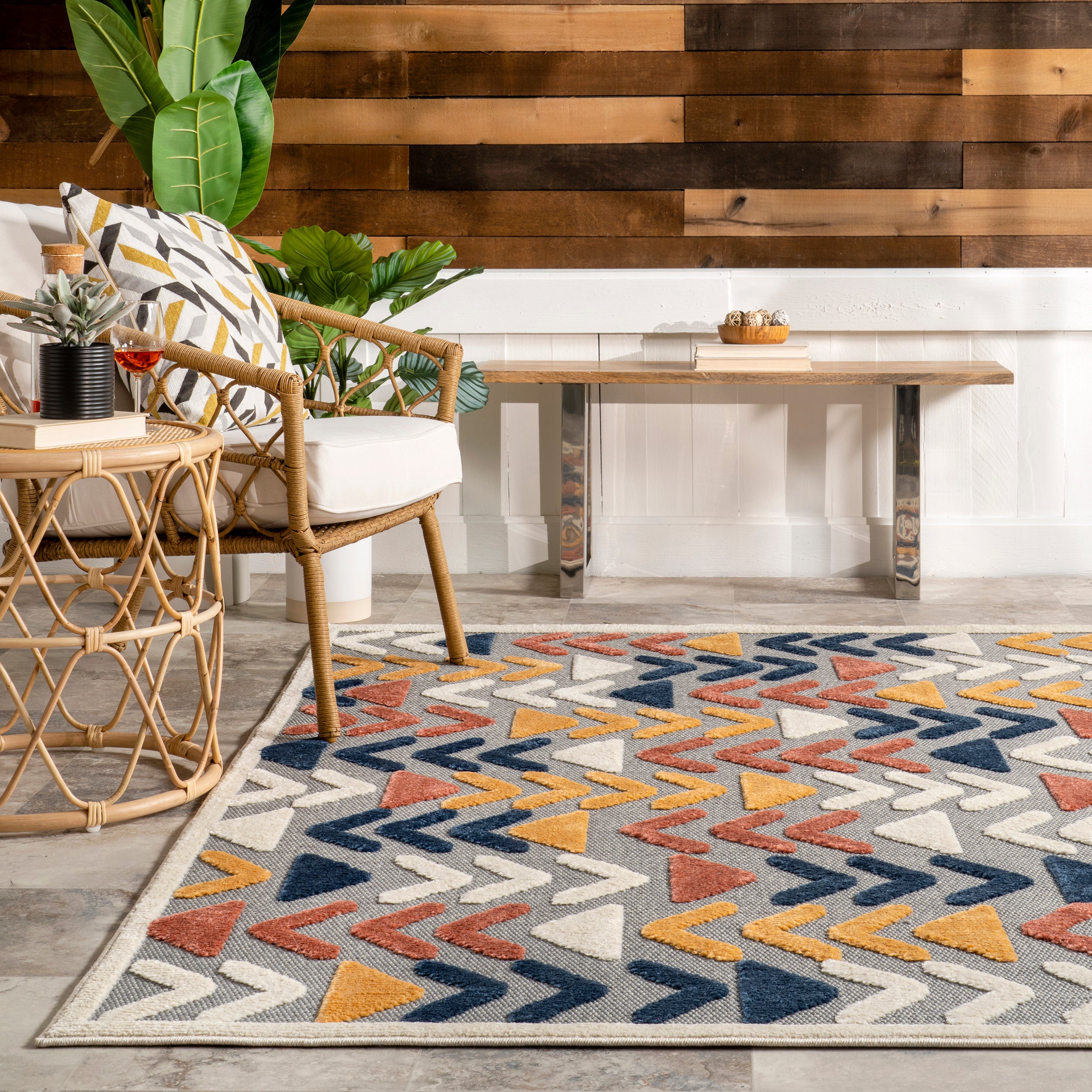Logan Reverse Arrows Indoor/Outdoor Area rug - Image 8