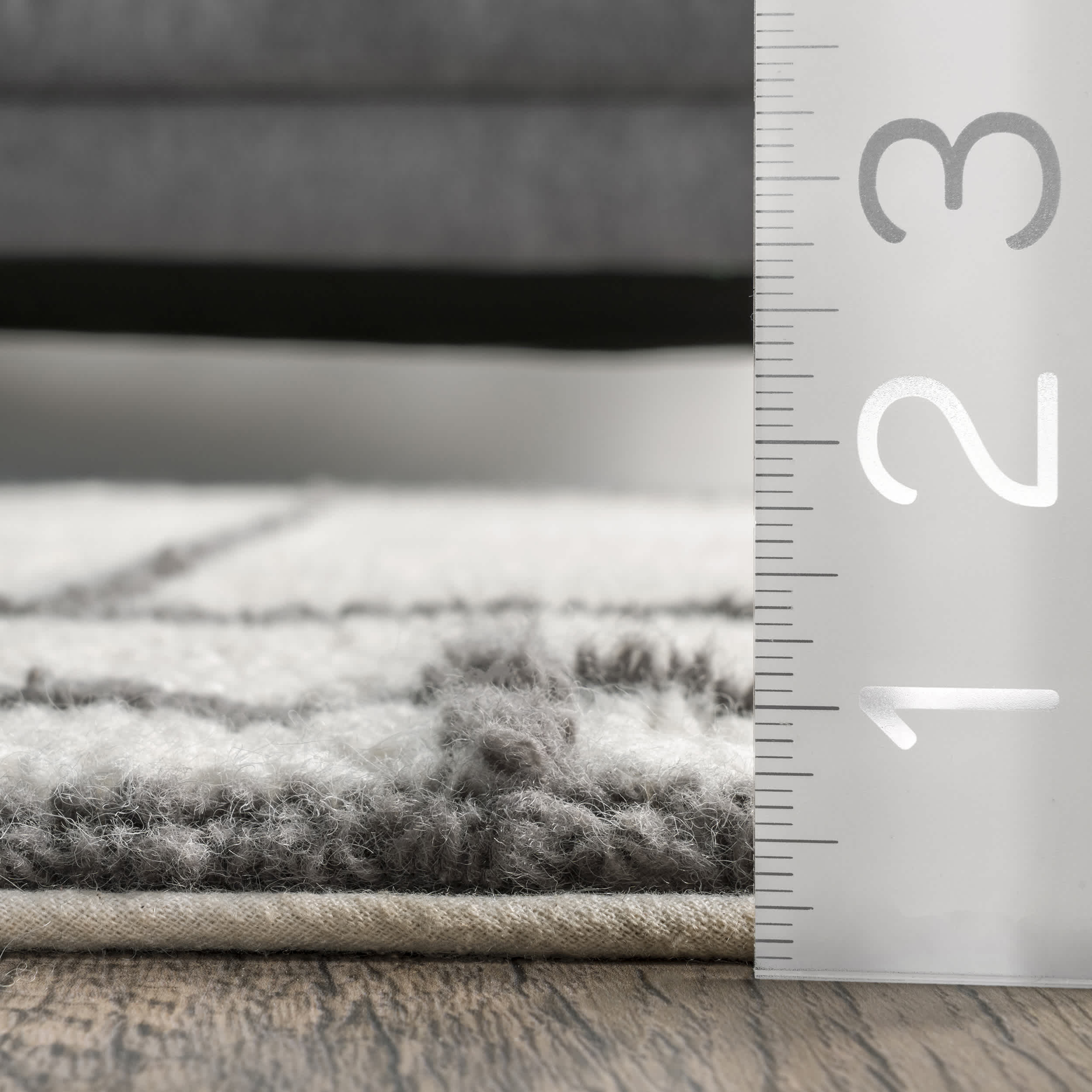 Isabella Machine Washable Wool Contemporary Geometric Area Rug - Image 3