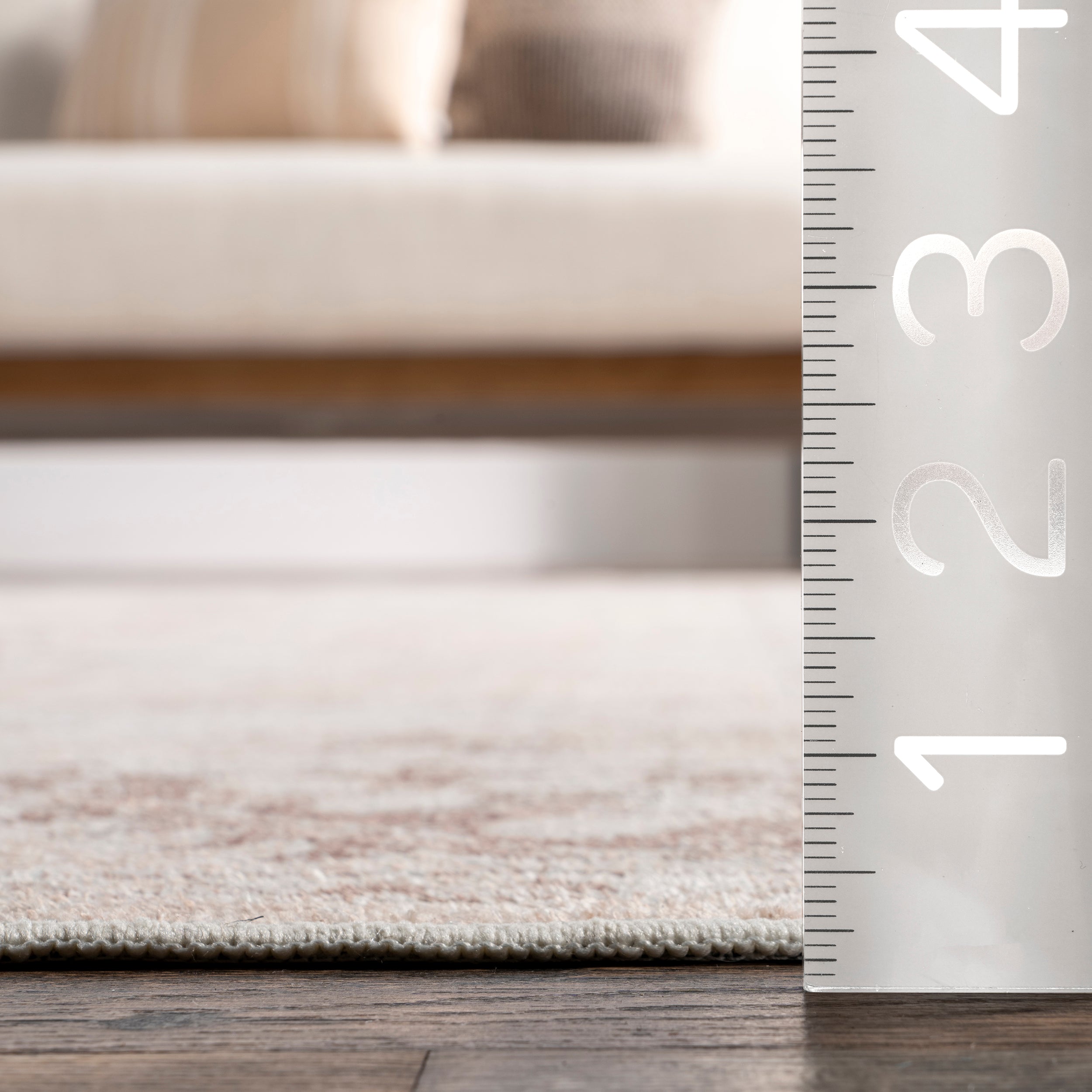 Ellamae Faded Medallion Machine Washable Area Rug - Image 3