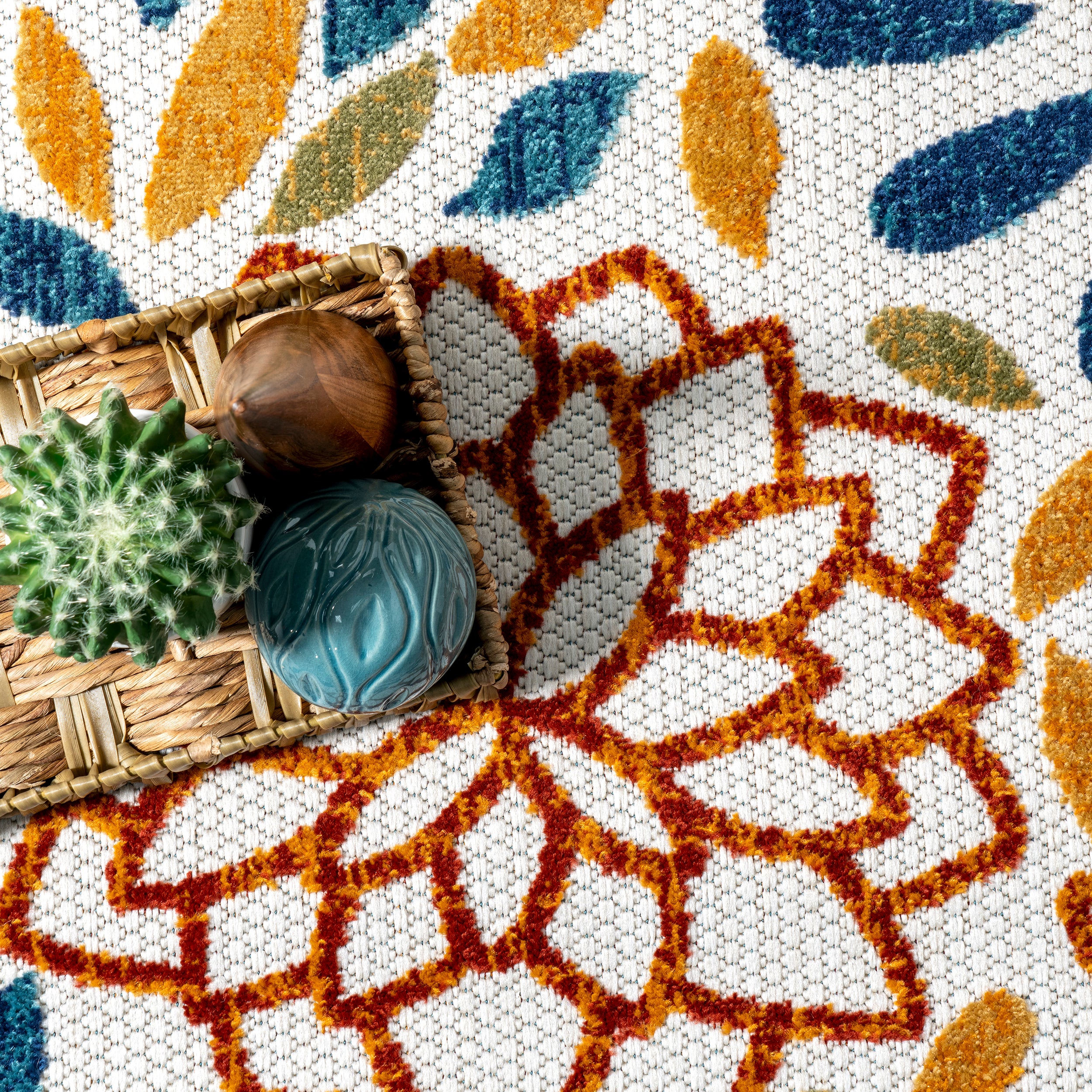 Monique Floral Indoor/Outdoor Area Rug - Image 6