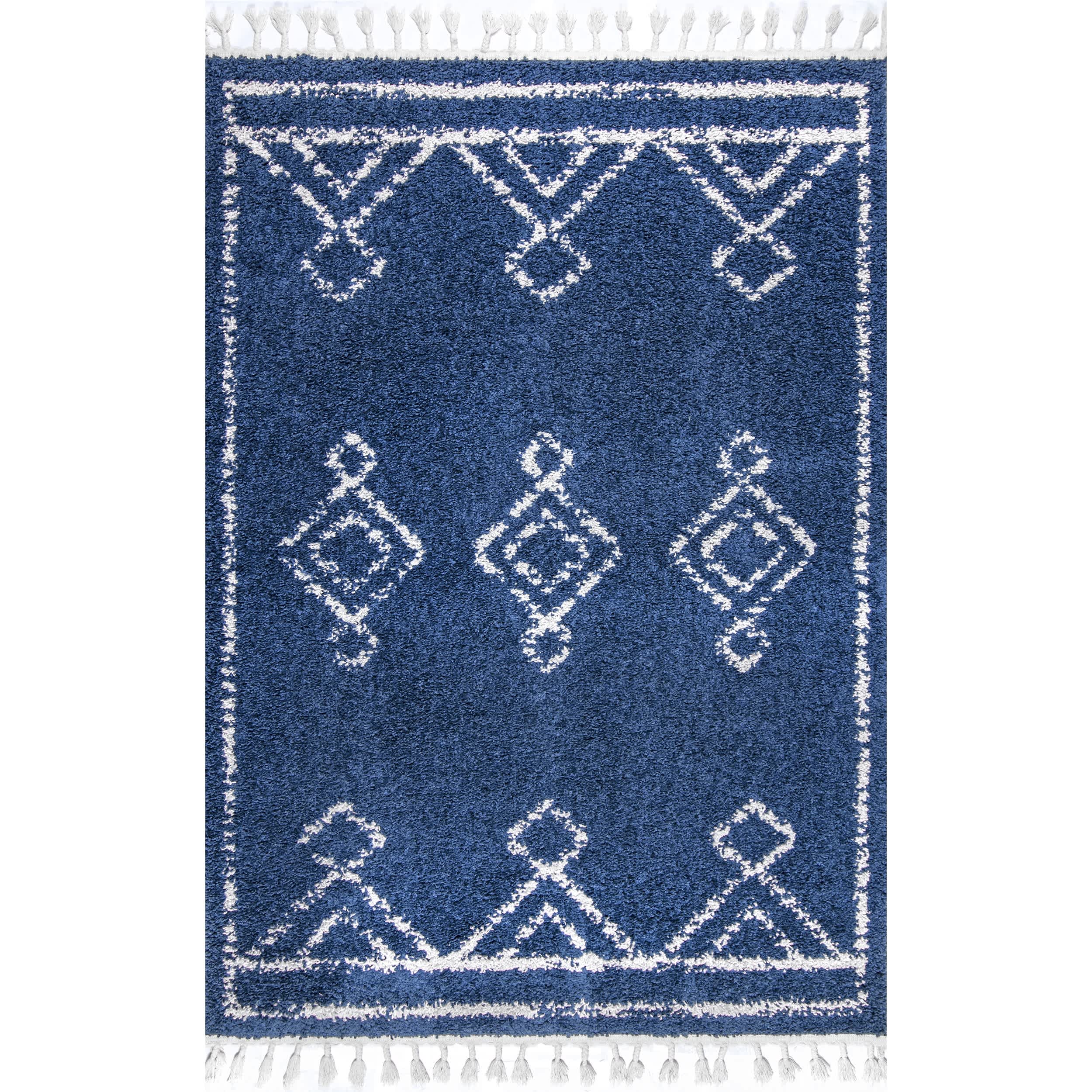 Mackie Moroccan Diamond Tassel Area Rug - Image 21