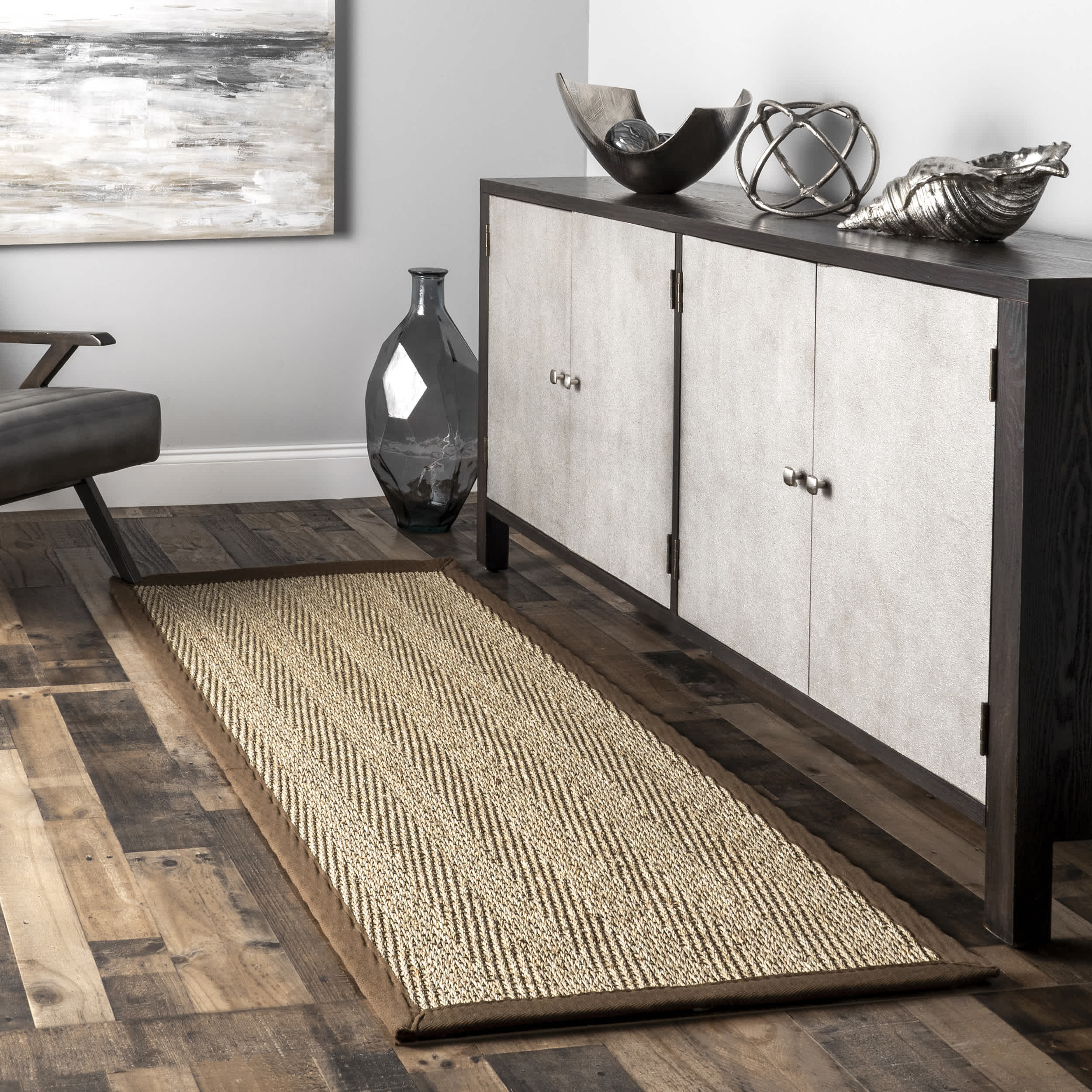 Larnaca Seagrass Herringbone Indoor/Outdoor Area Rug - Image 22