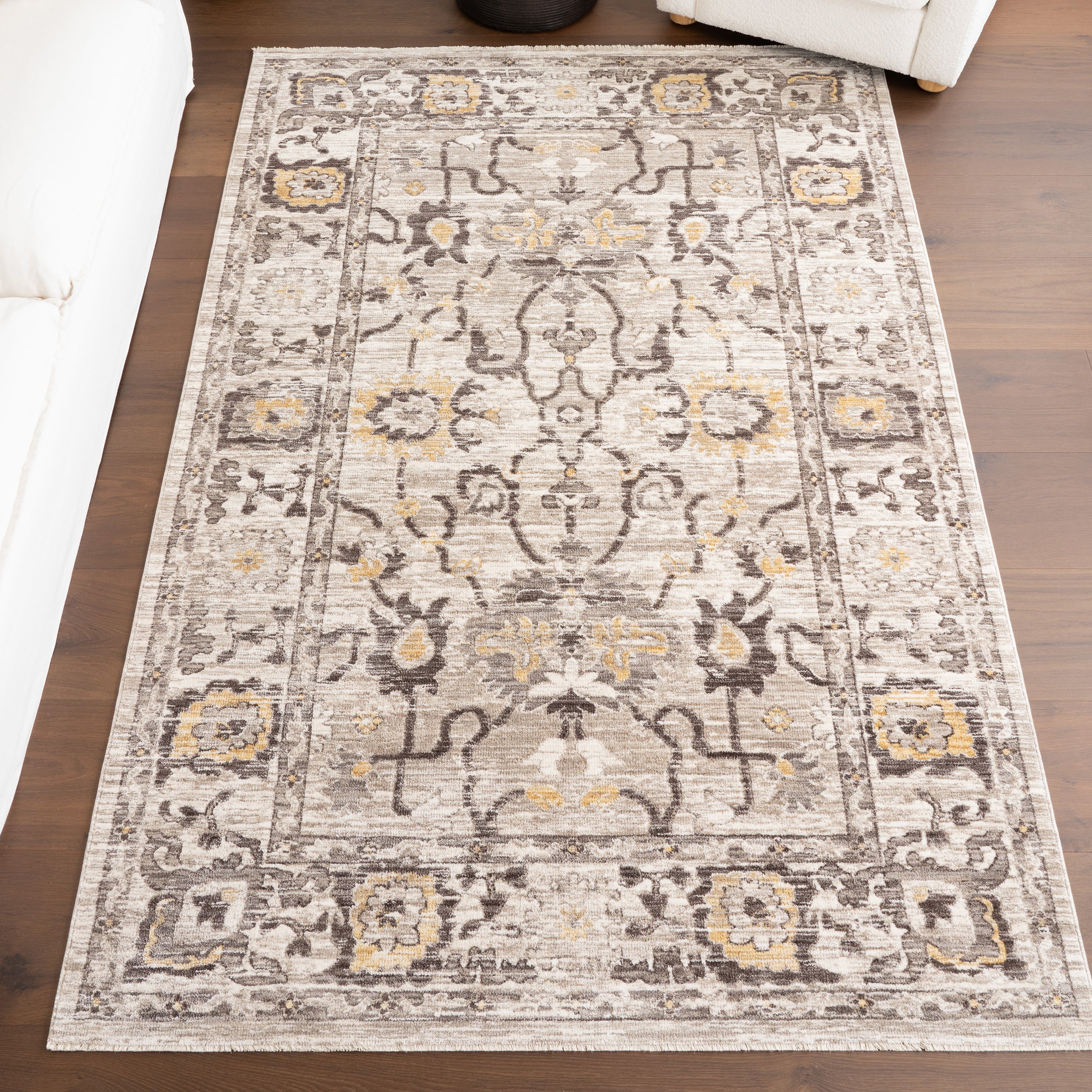 Devaki Traditional Medallion Area Rug - Image 2
