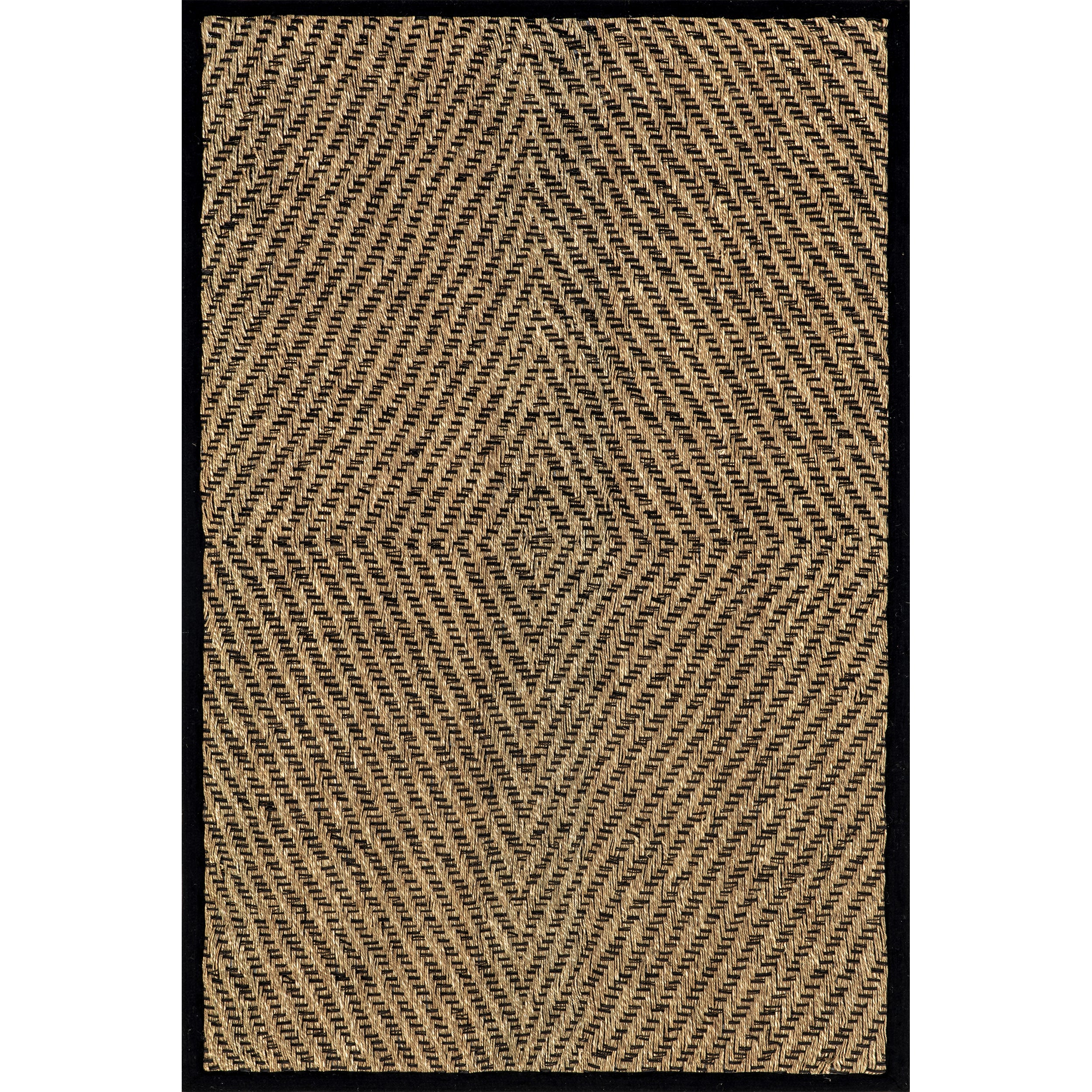 Meara Geometric Striped Seagrass Area Rug - Image 10