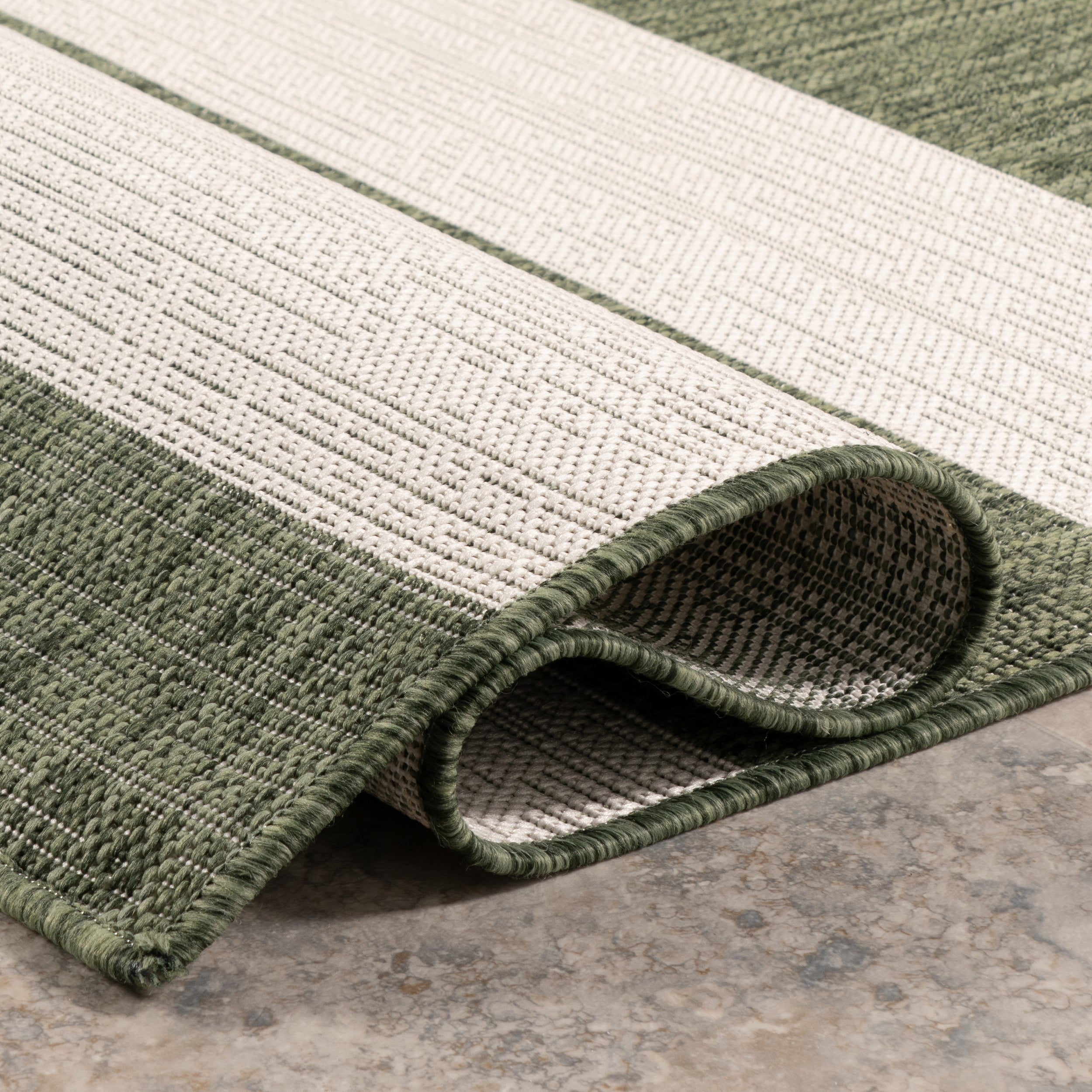 Briaana Striped Indoor/Outdoor Area Rug - Image 4