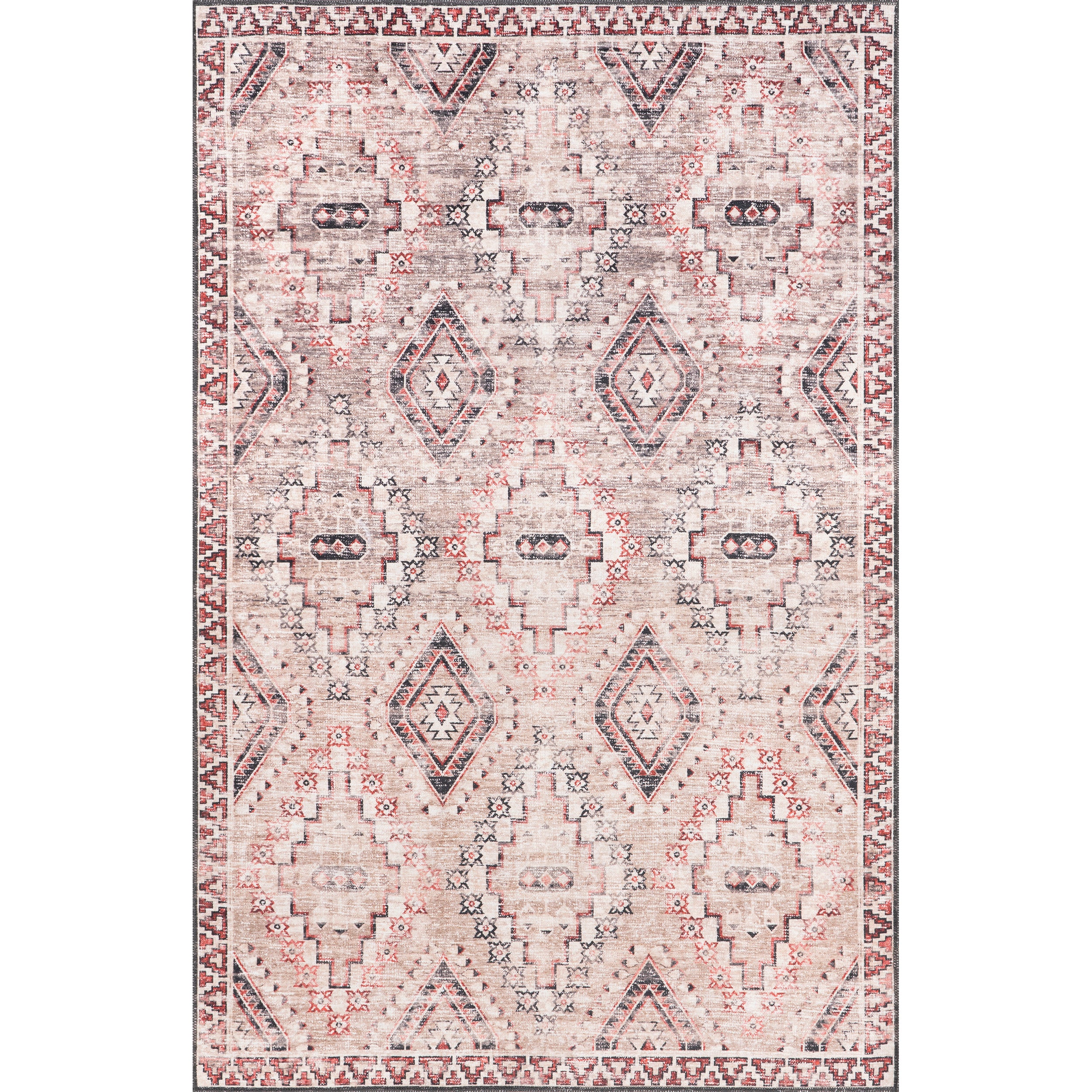 Sharni Diamond Trellis Cotton Area Rug
