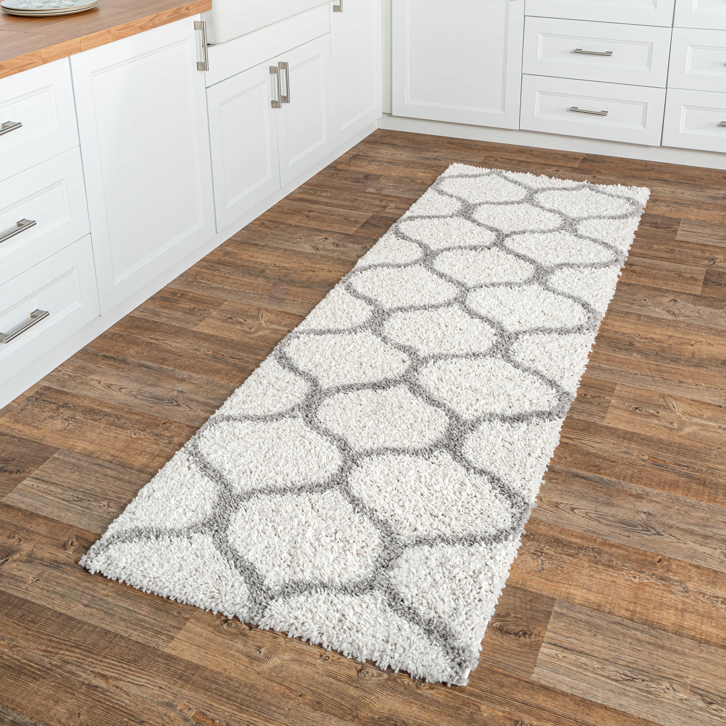 Malika Soft & Cozy Trellis Shag Area Rug - Image 10