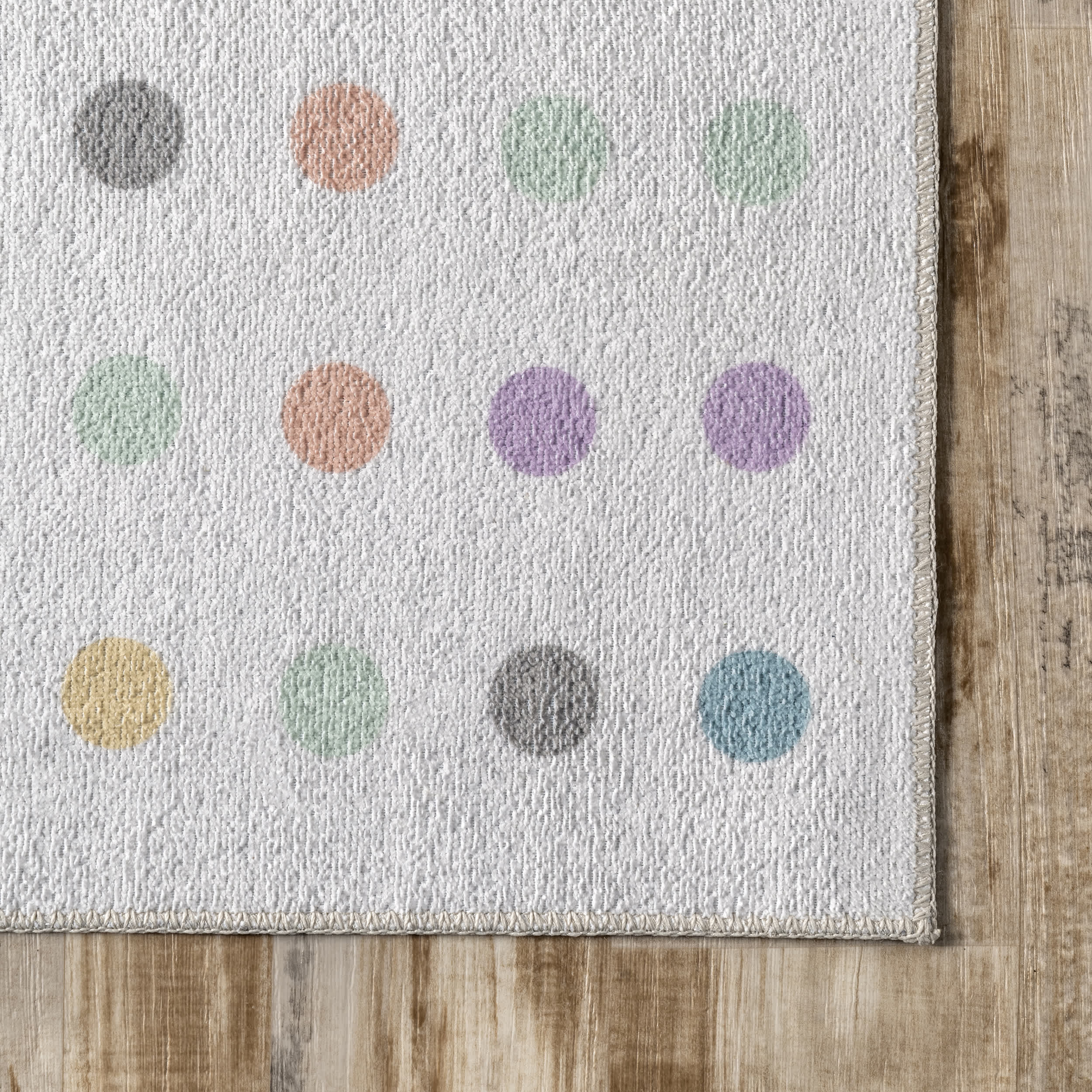 Polka Dotted Washable Area Rug - Image 5