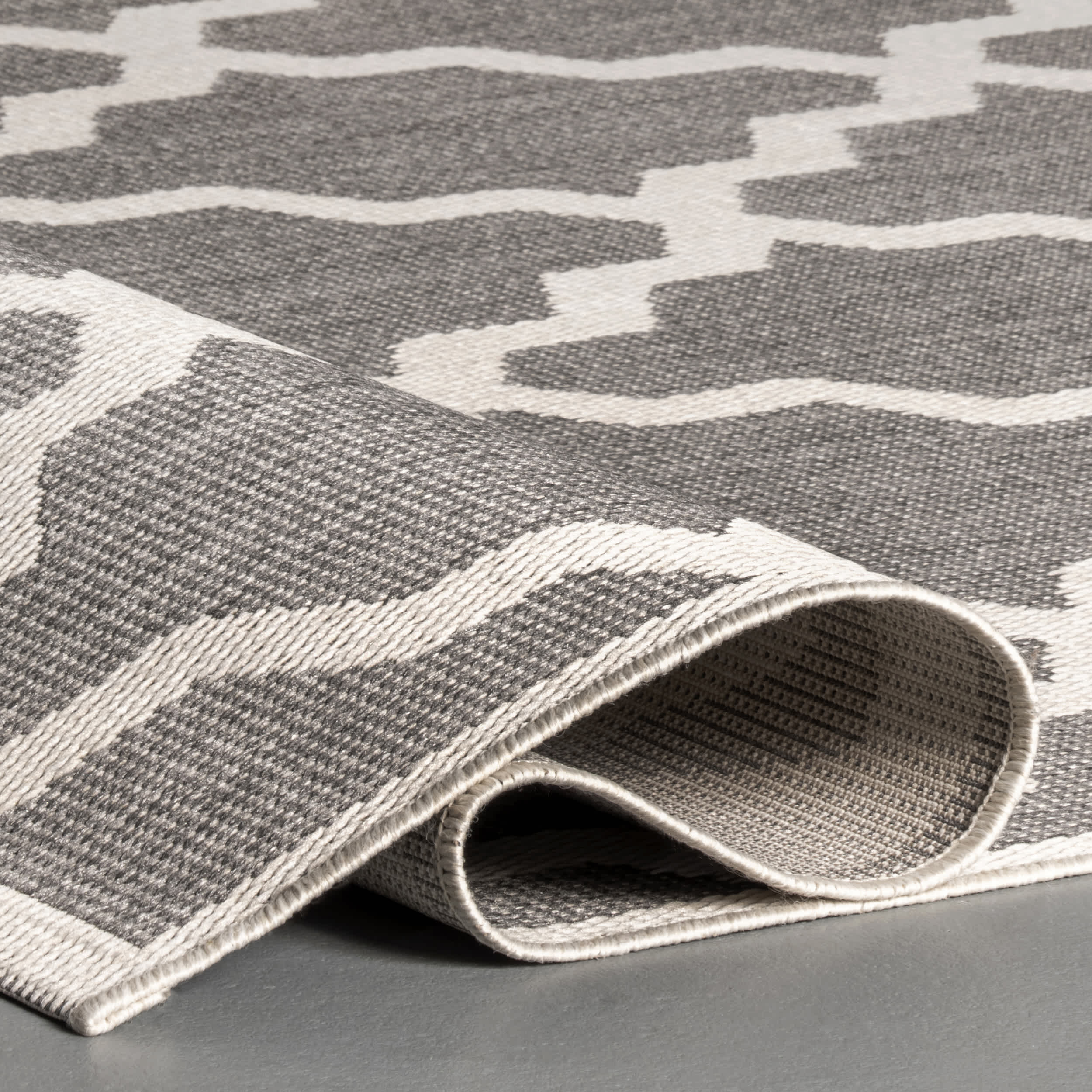 Machine Made Gina Outdoor Moroccan Trellis Area Rug - Image 25
