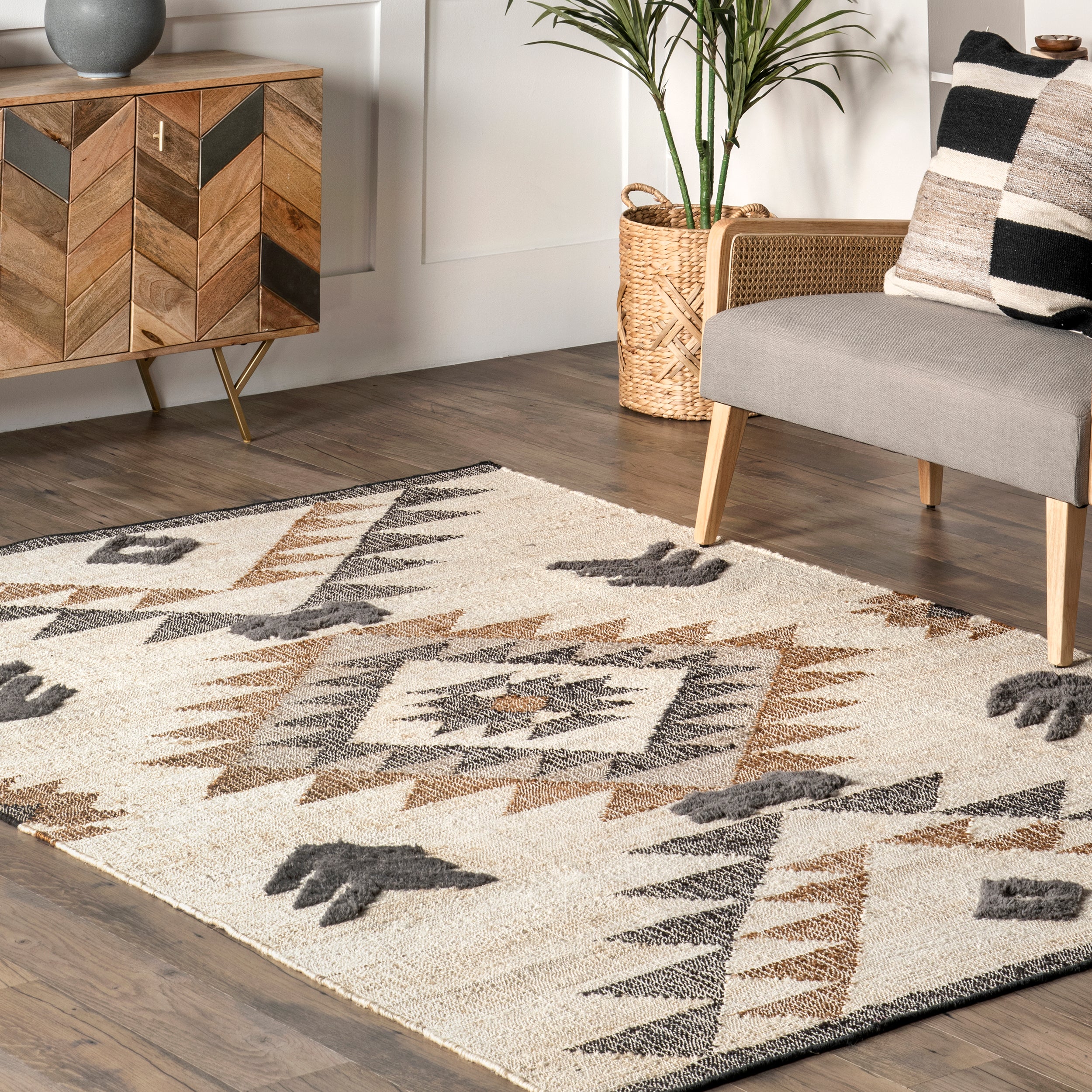 Rosanna Southwestern Symbols Jute Area Rug - Image 9