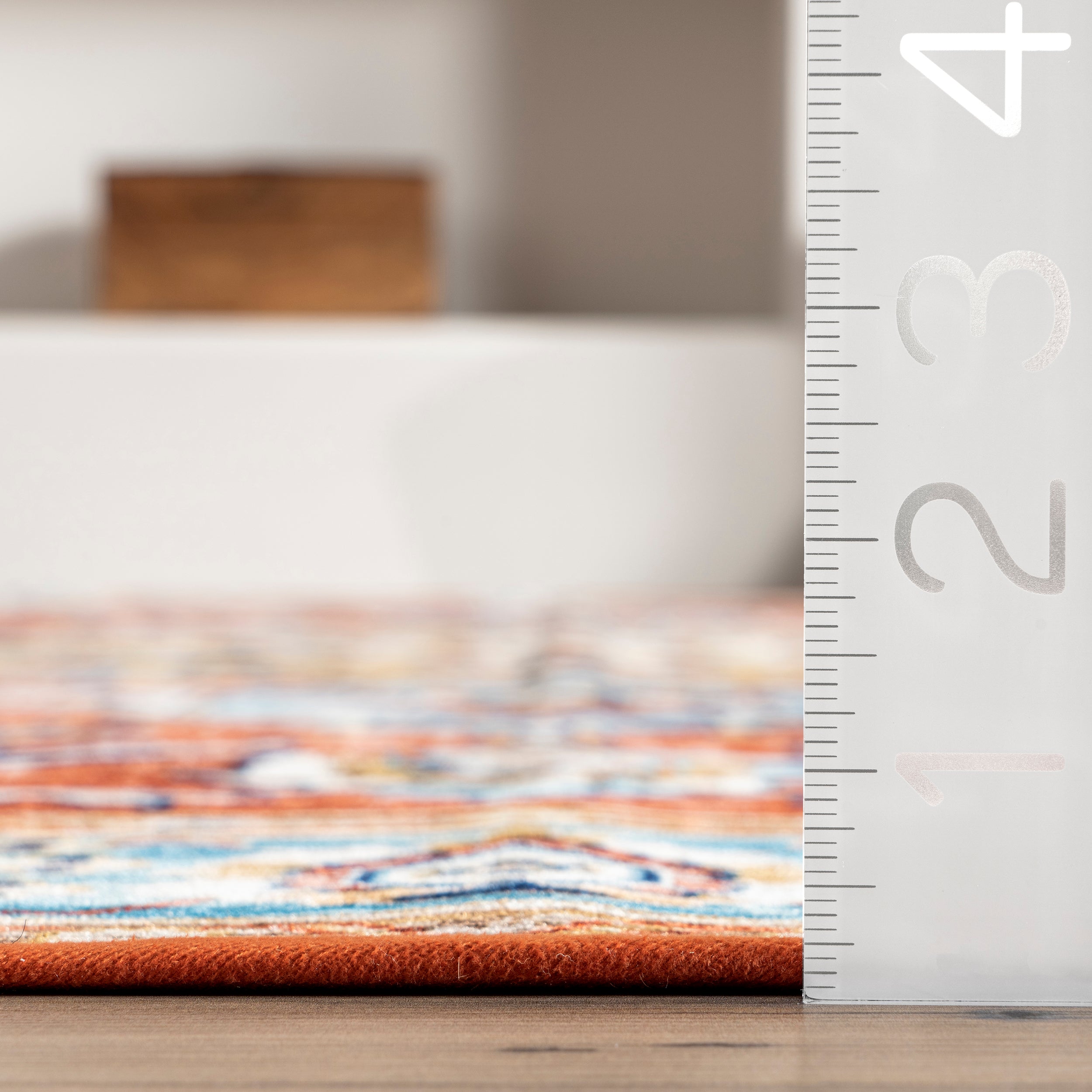 Edina Traditional Faded Machine Washable Area Rug - Image 3
