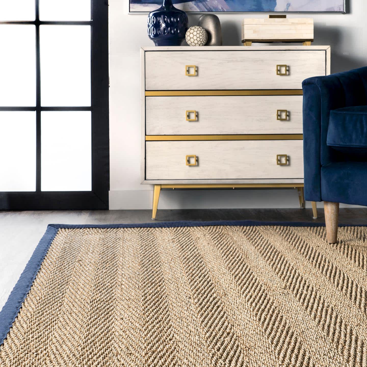 Larnaca Seagrass Herringbone Indoor/Outdoor Area Rug - Image 16