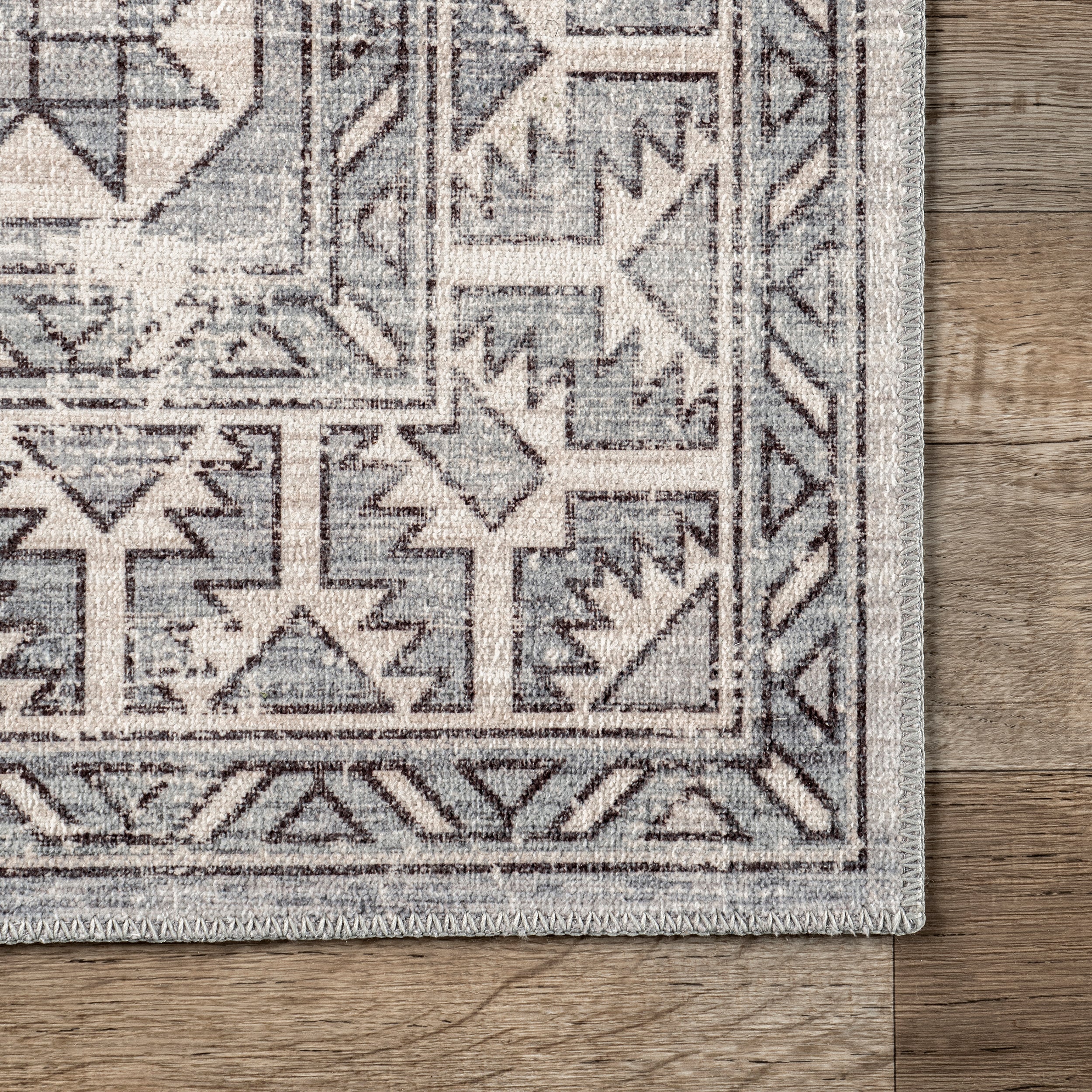 Bowie Machine Washable Tribal Pattern Area Rug - Image 18