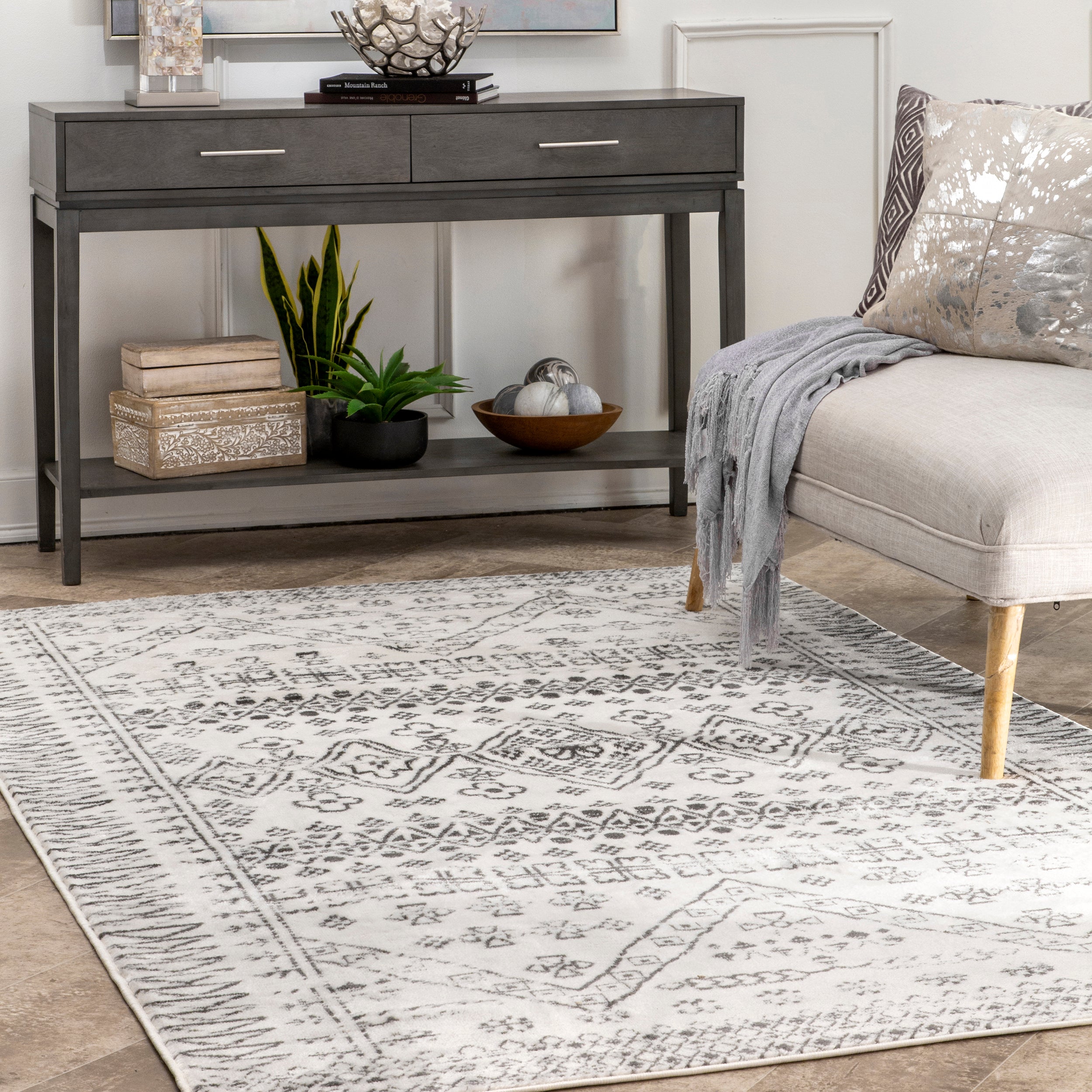 Transitional Moroccan Frances Area Rug - Image 7