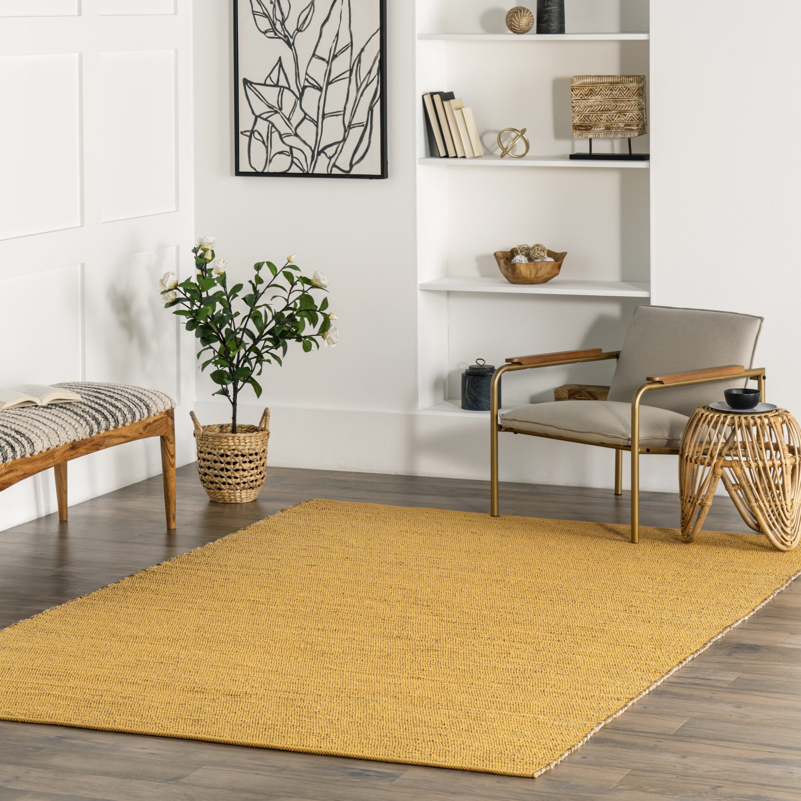 Elfriede Farmhouse Jute Blend Area Rug - Image 13
