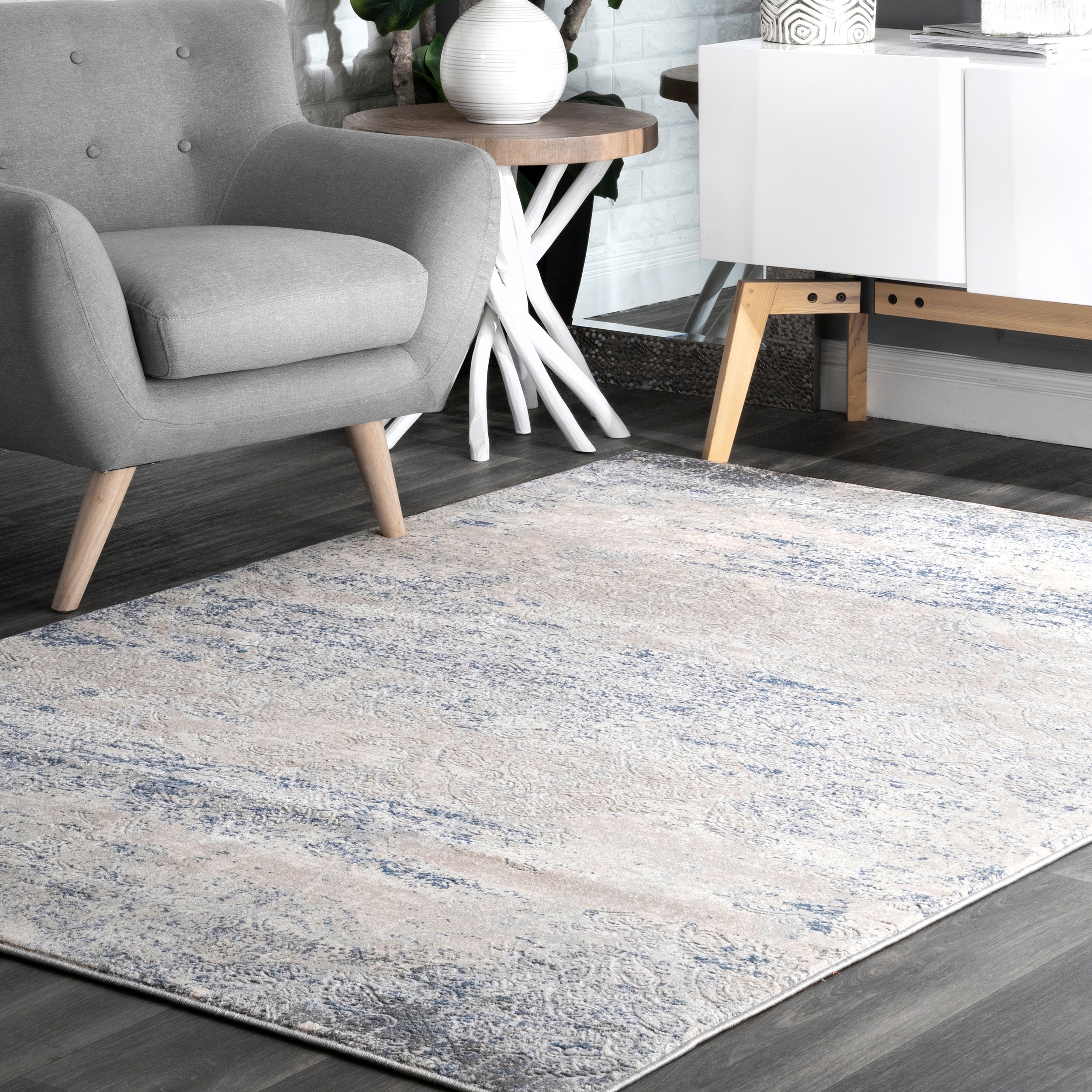 Twilight Tribal Distressed Area Rug - Image 2
