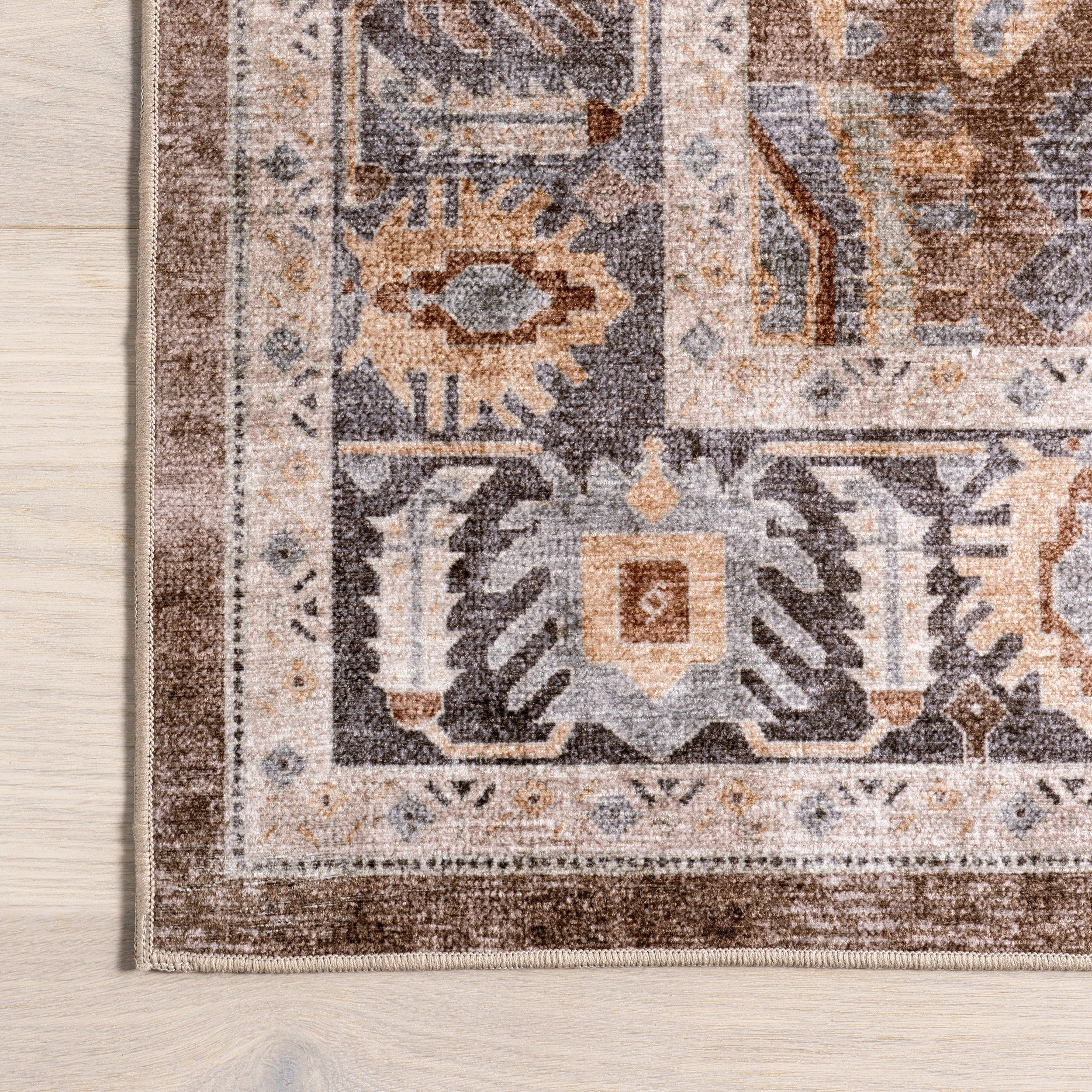 Prudence Medallion Spill Proof Machine Washable Area Rug - Image 6