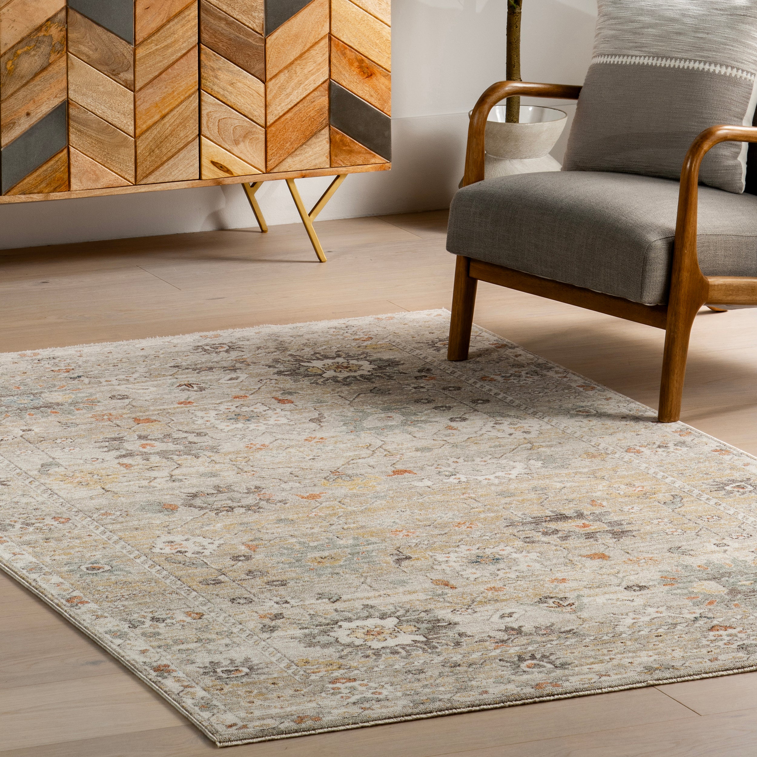 Chava Vintage Floral Area Rug - Image 9