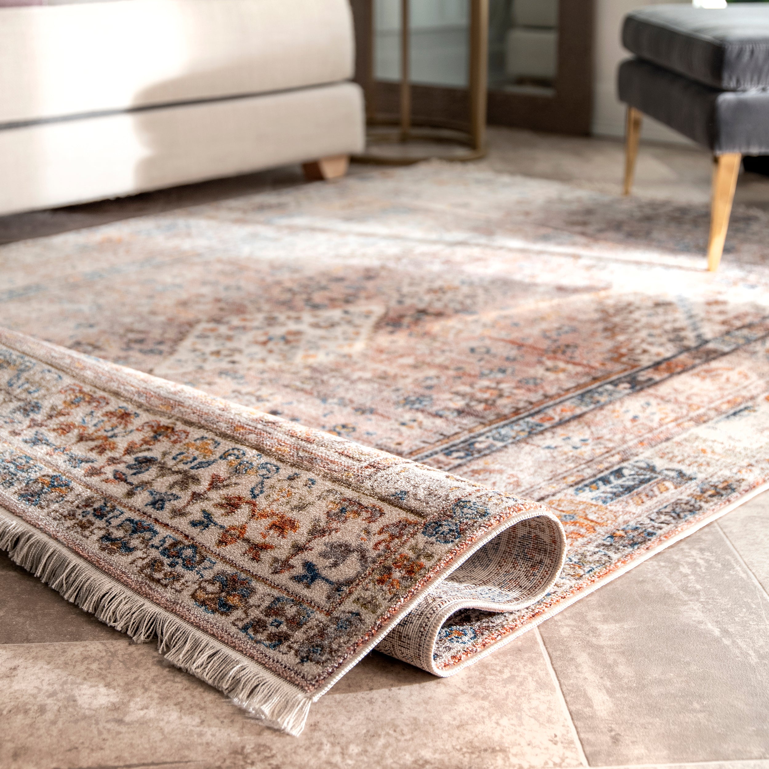 Farley Medallion Fringe Area Rug - Image 26