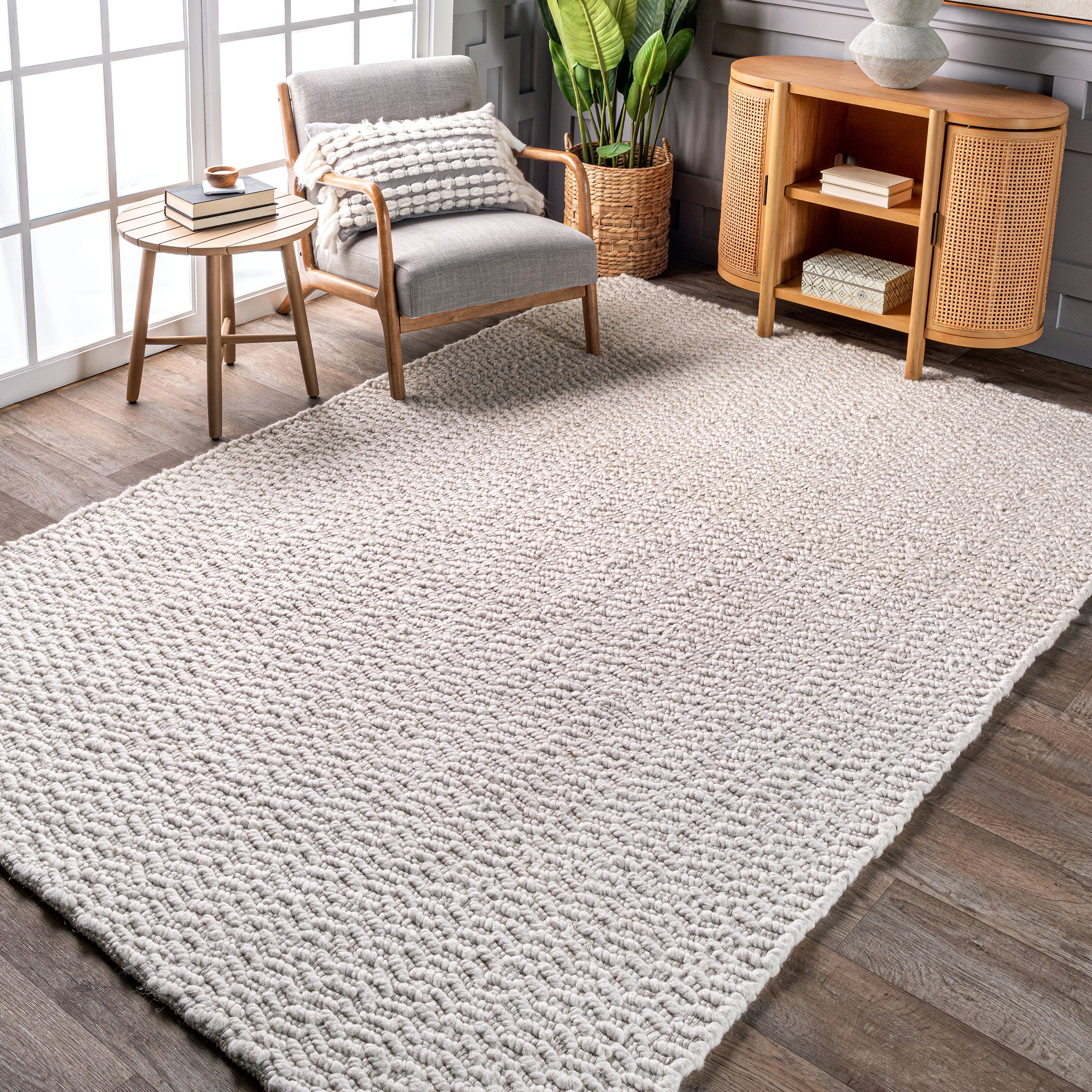 Glendora Hand Woven Chevron Area Rug - Image 9