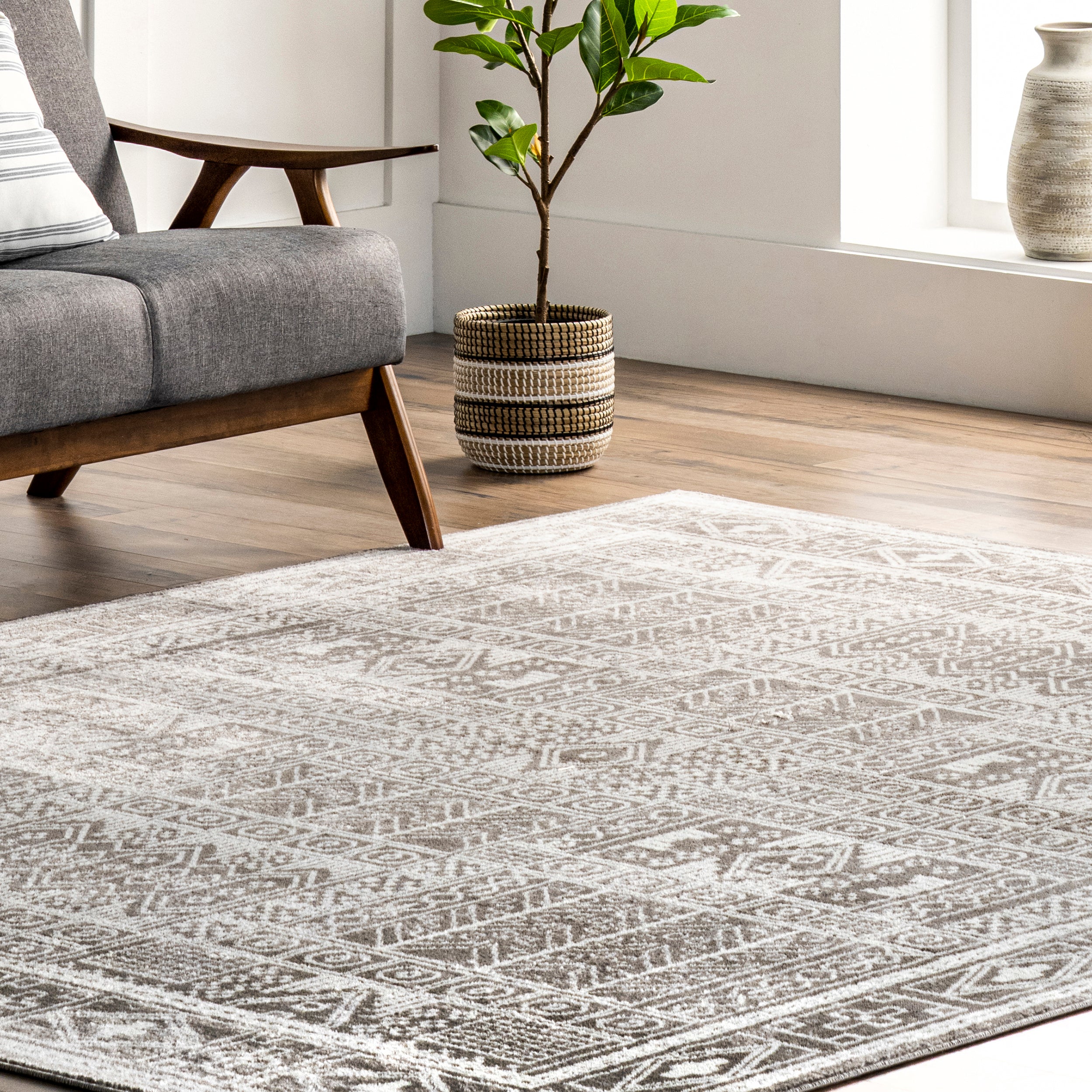 Irene Tribal Panel Area Rug - Image 9