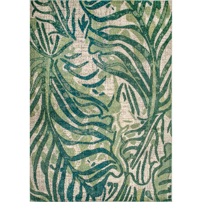 Cali Abstract Leaves Area Rug