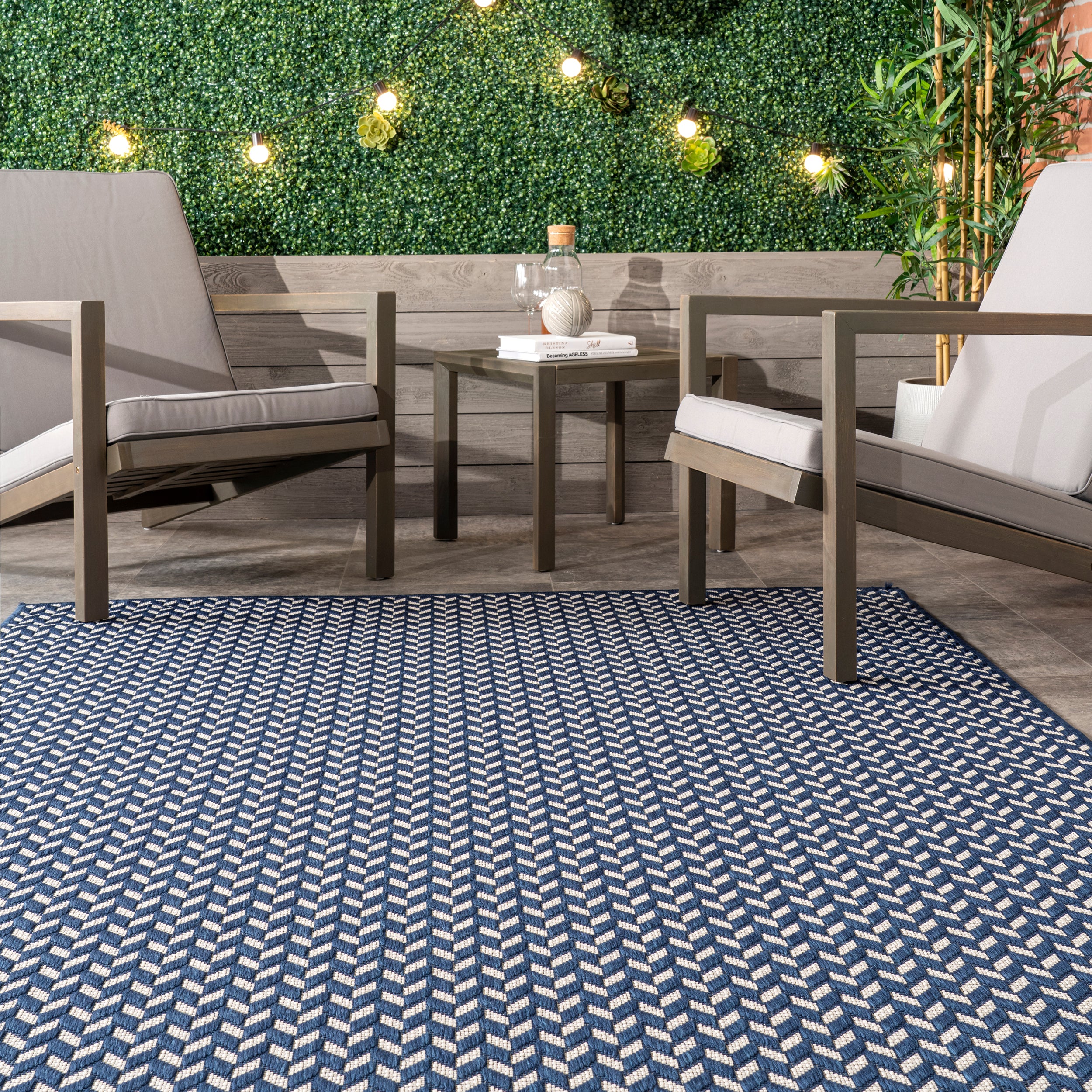 Camryn Herringbone Indoor/Outdoor Area Rug - Image 19
