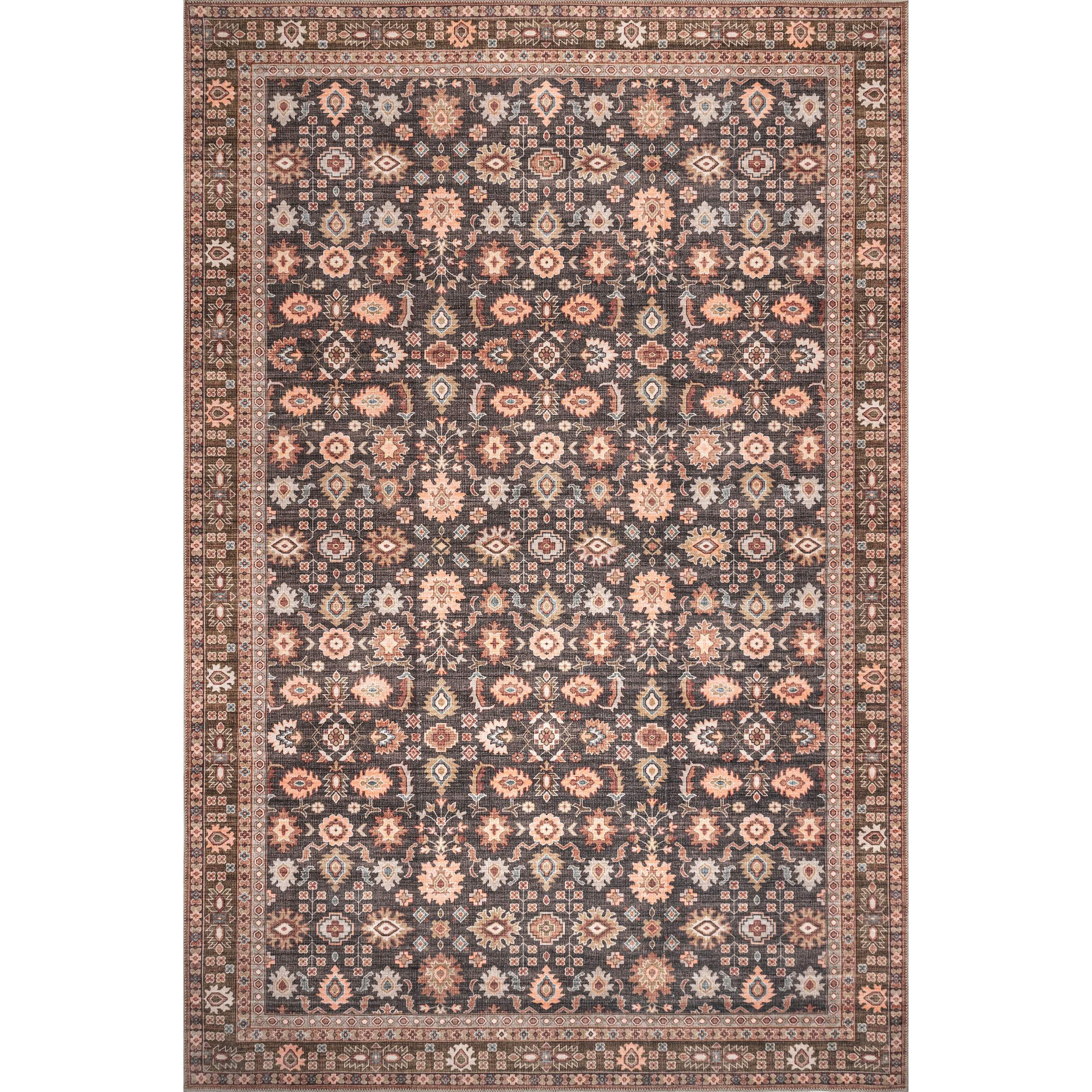 Claire Washable Floral Area Rug