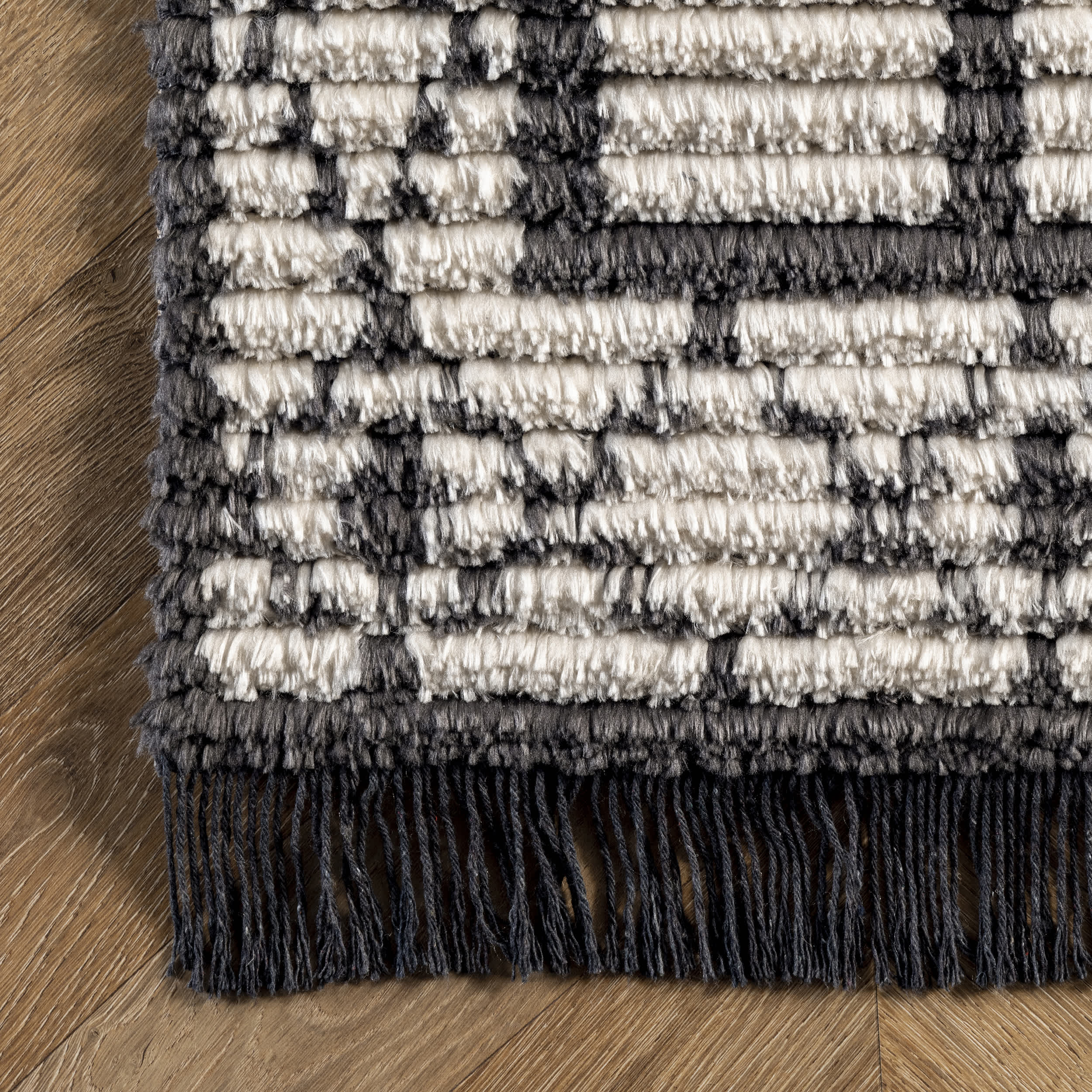 Caroline Tribal Stripe Soft Shag Fringe Area Rug - Image 5