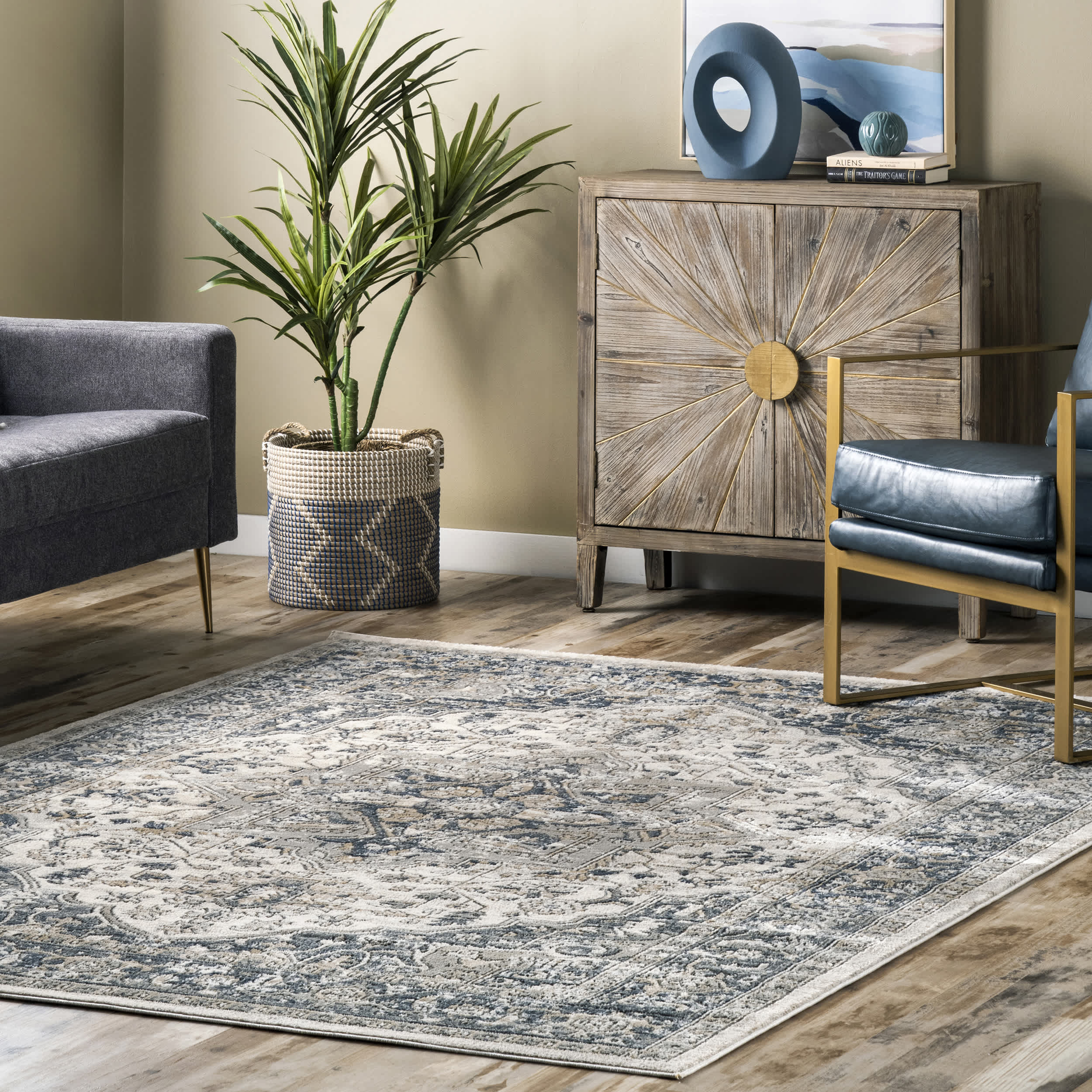 Darcie Traditional Medallion Area Rug - Image 6