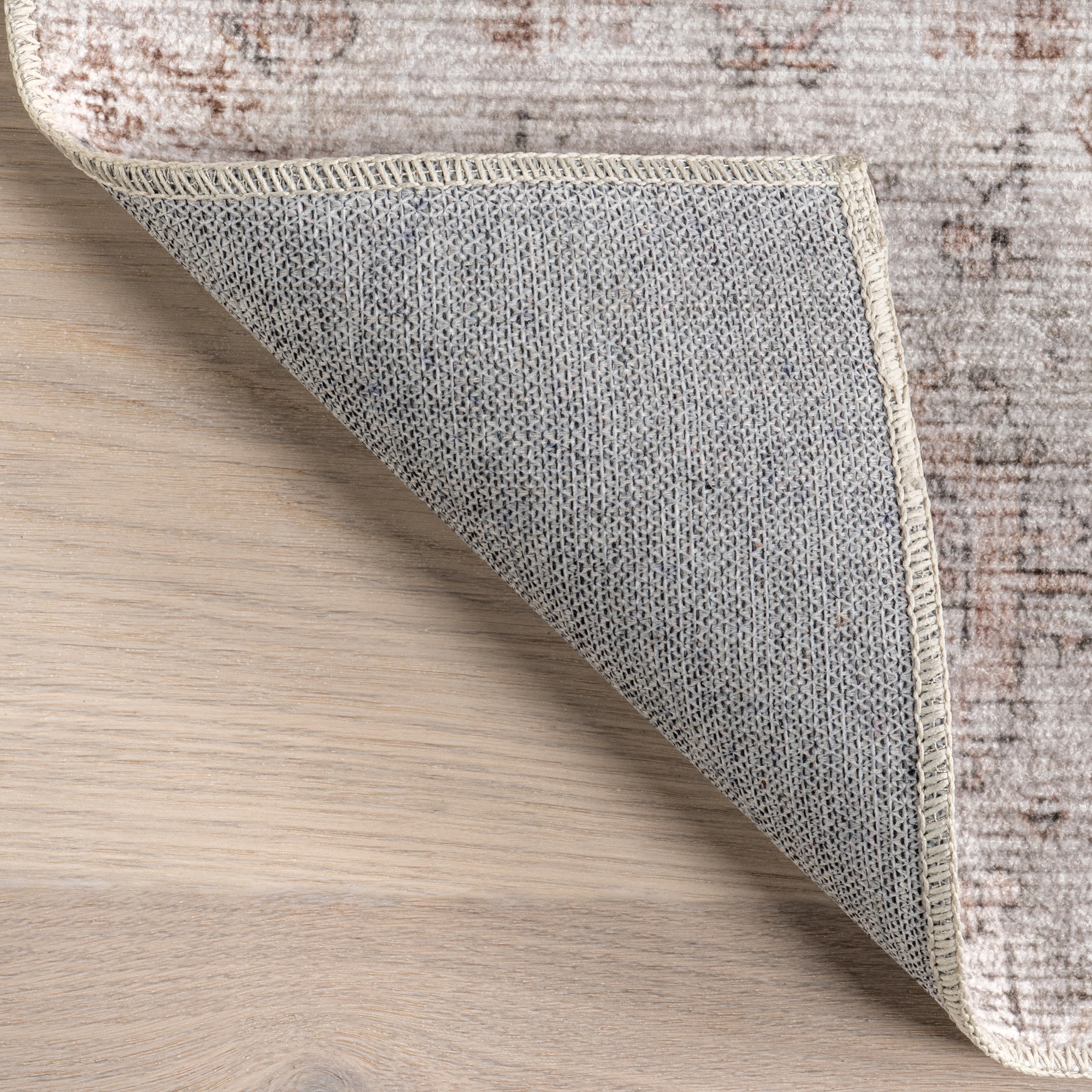 Alona Faded Medallion Stain-Resistant Machine Washable Area Rug - Image 7
