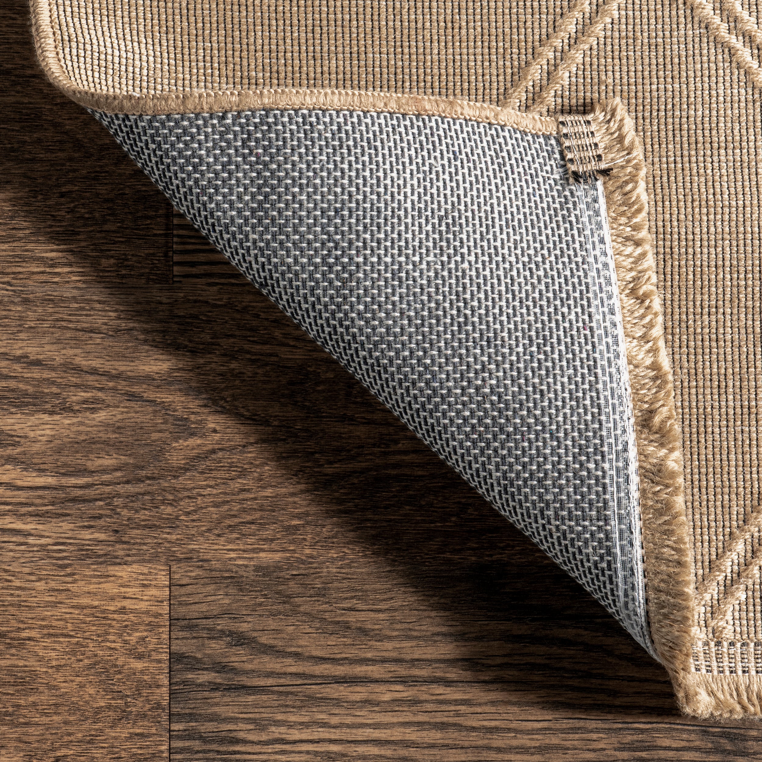 Diamond Trellis Jute Area Rug - Image 7