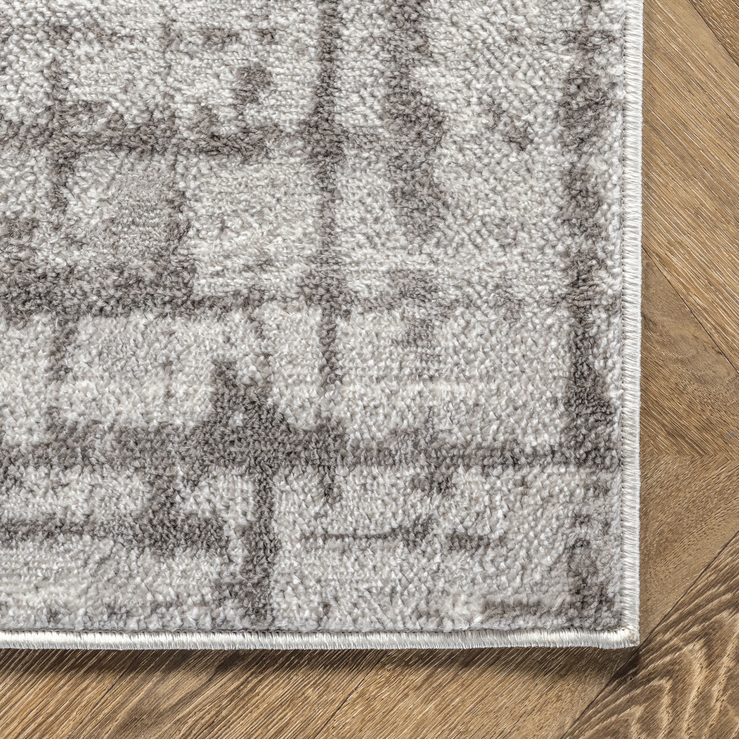 Annie Modern Crosshatch Abstract Area Rug - Image 5