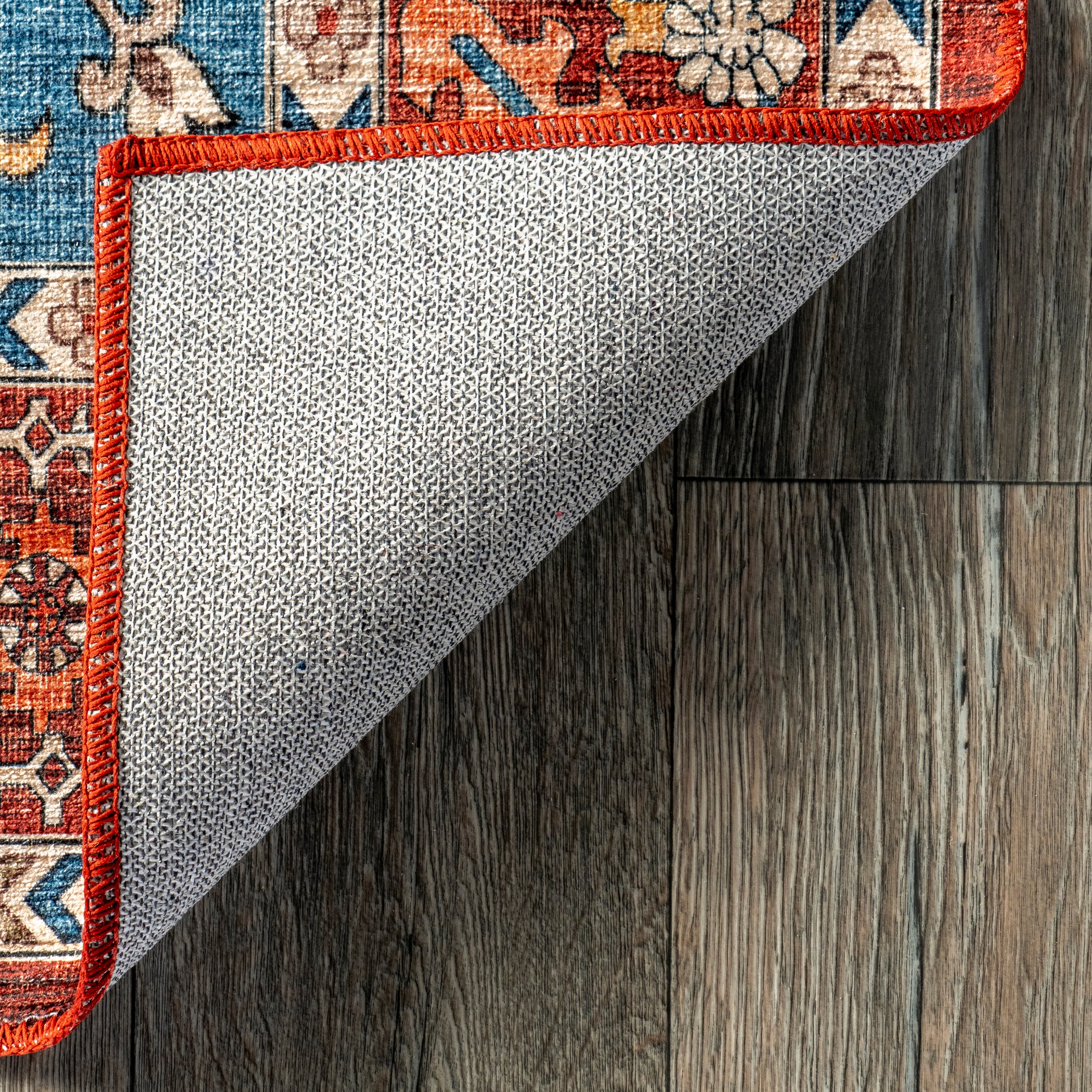Hera Medallion Stain-Resistant Machine Washable Area Rug - Image 17
