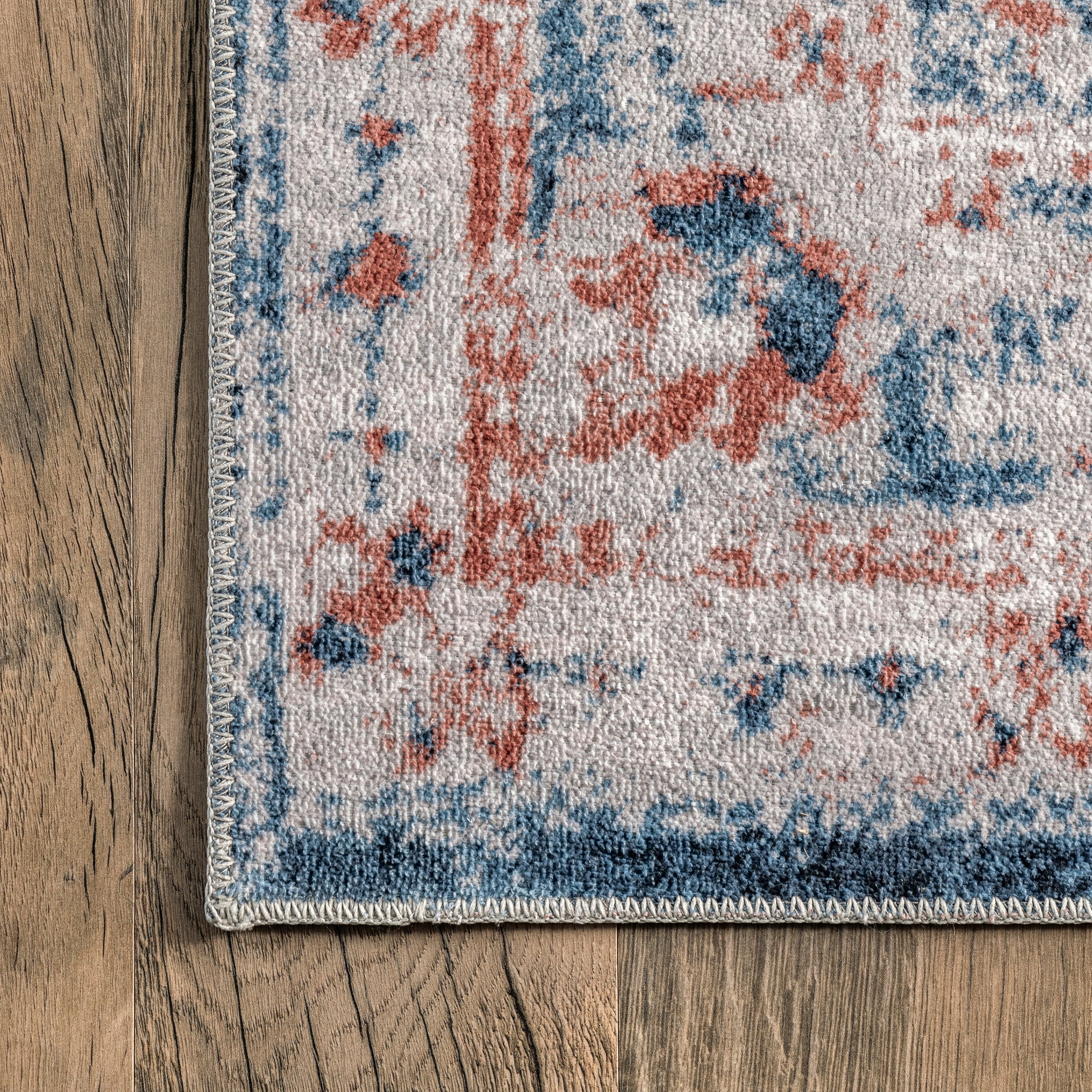 Evette Traditional Medallion Machine Washable Area Rug - Image 5