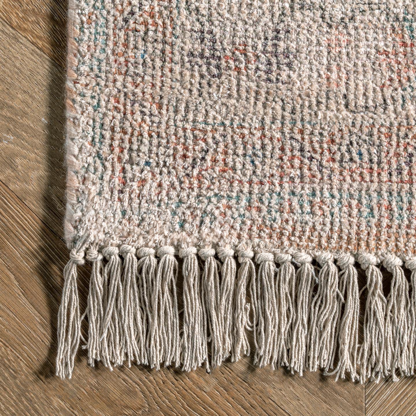 Gypsy Vintage Medallion Tassel Area Rug - Image 5