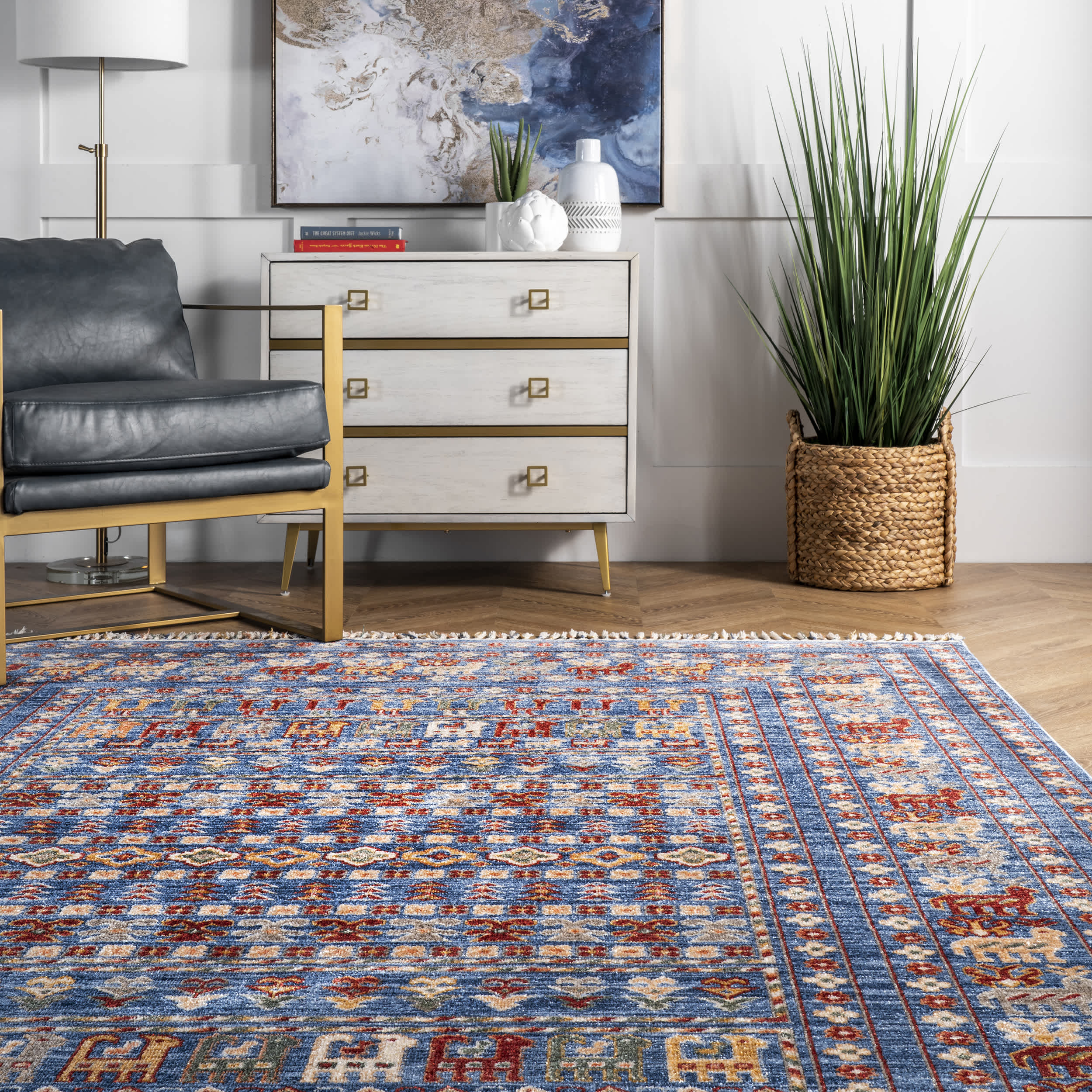Everly Oriental Area Rug - Image 8
