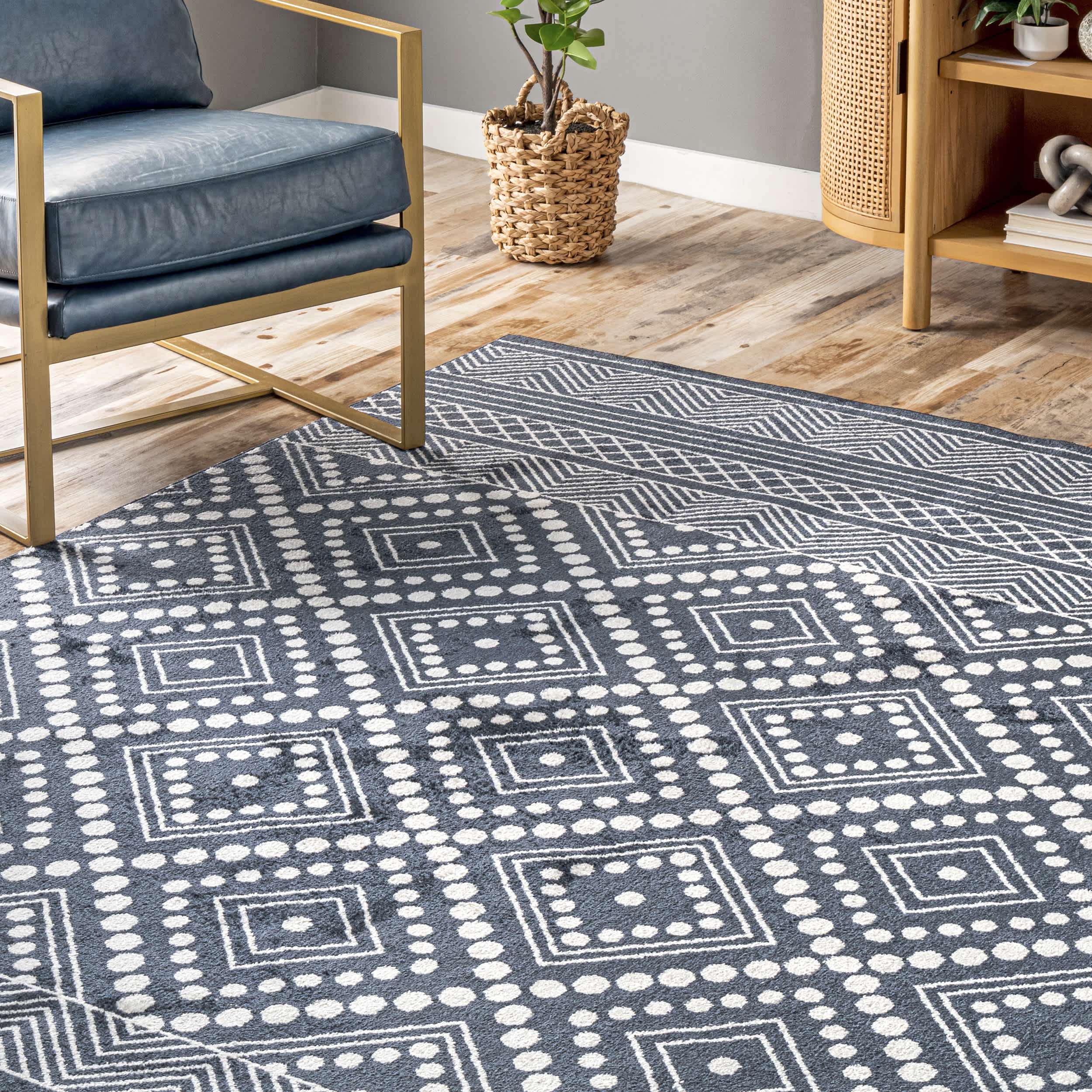 Phyllis Machine Washable Diamond Trellis Area Rug - Image 9