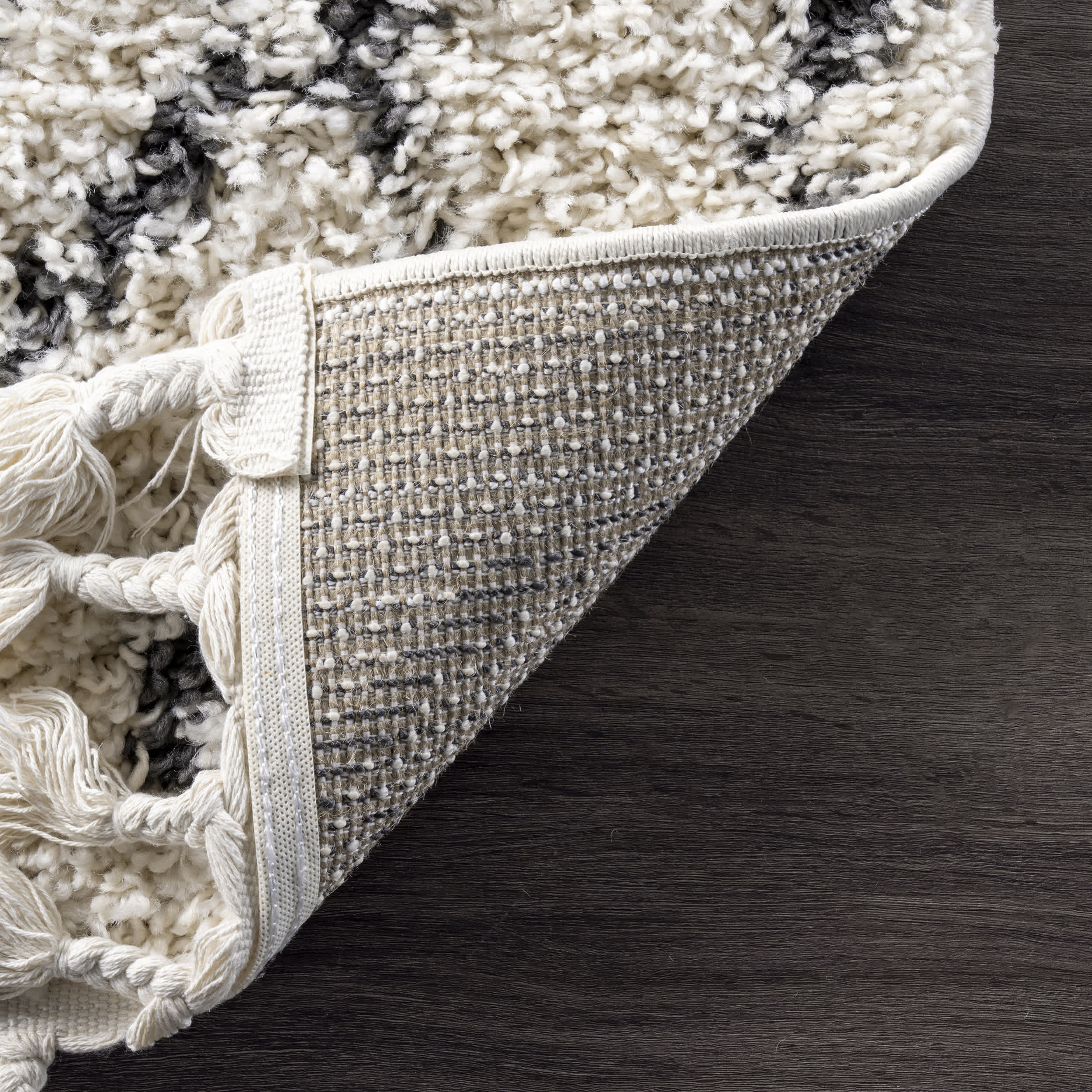 Nieves Moroccan Diamond Tassel Area Rug - Image 7