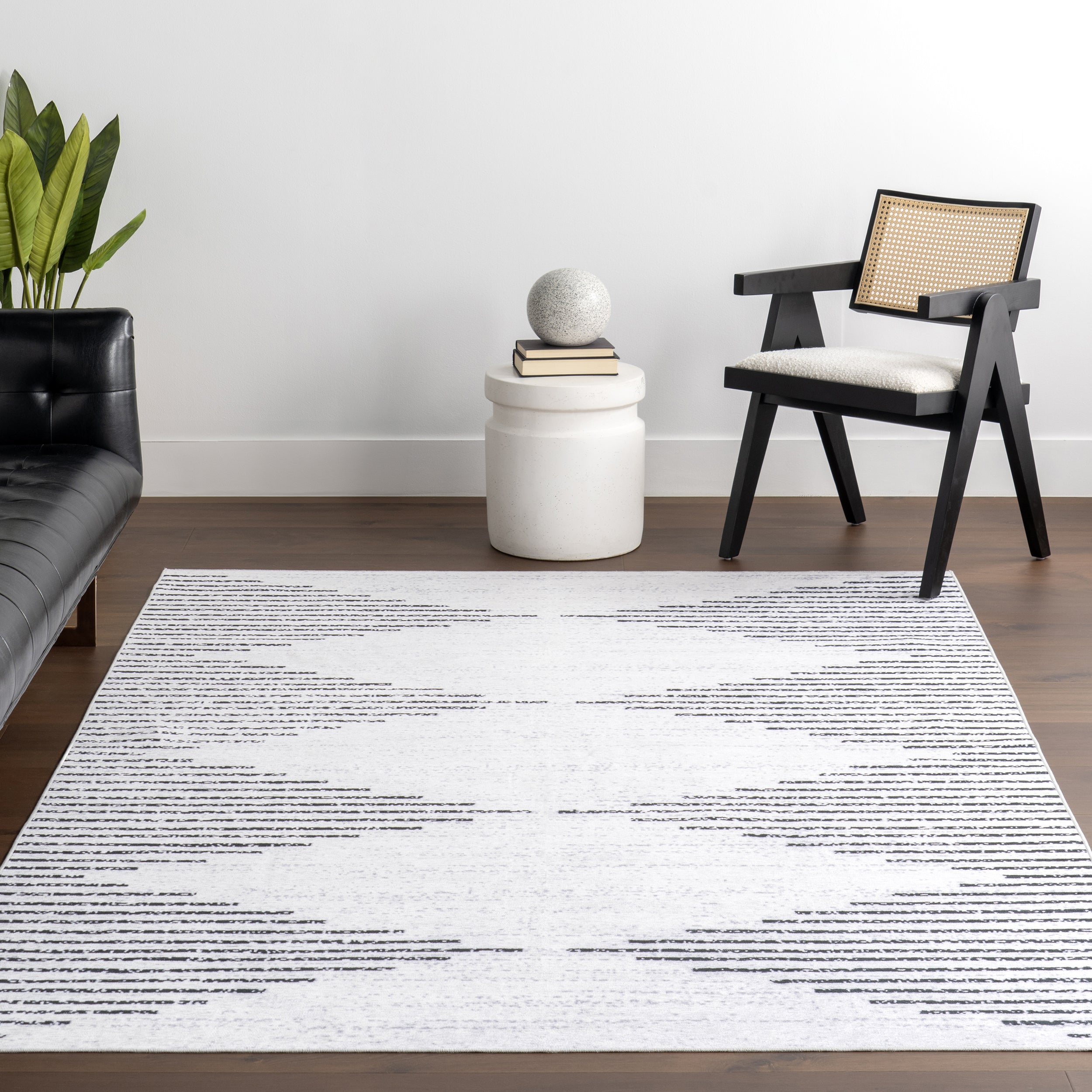 Yori Diamond SplashGuard Machine Washable Area Rug - Image 9