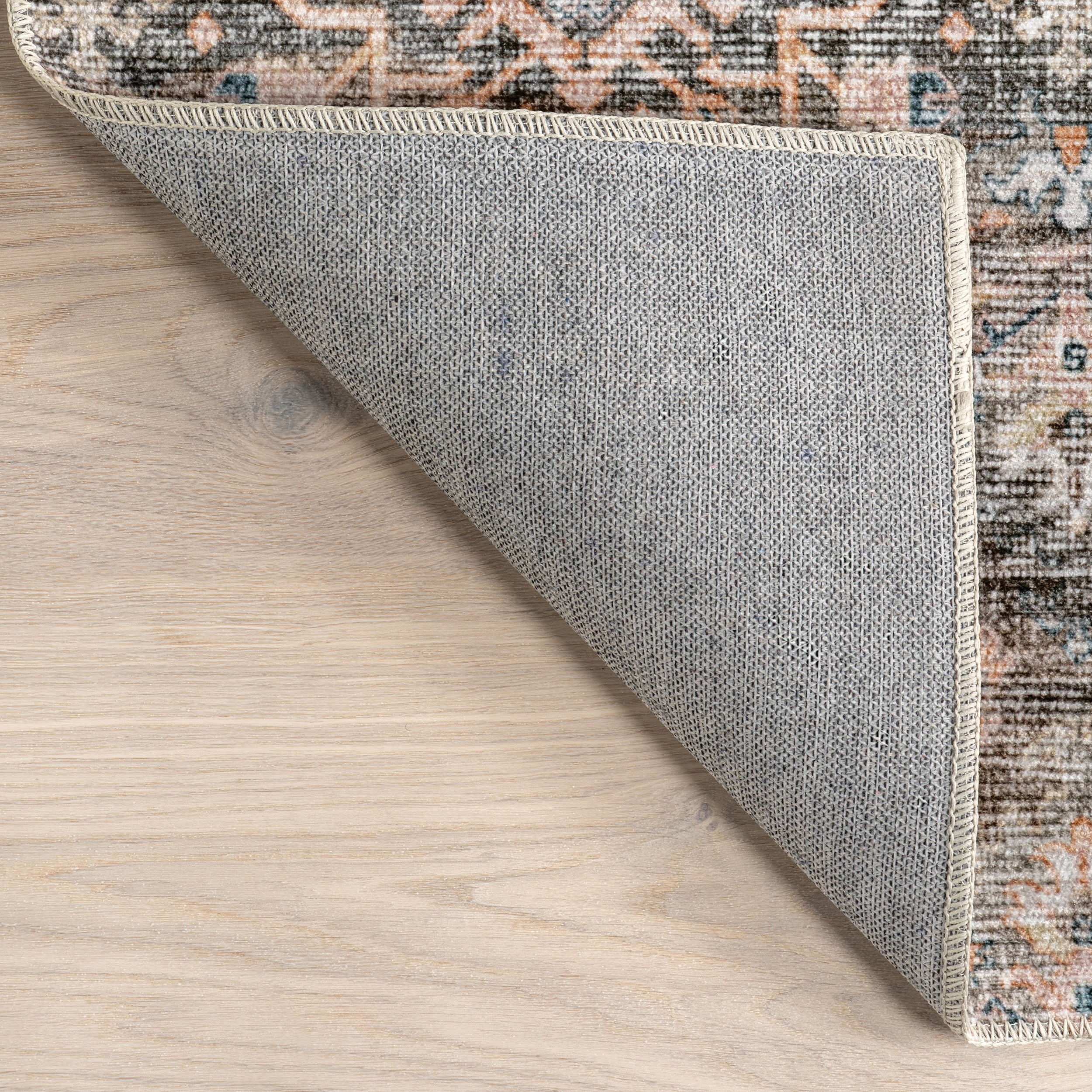 Keziah Vintage Medallion Stain-Resistant Machine Washable Area Rug - Image 7