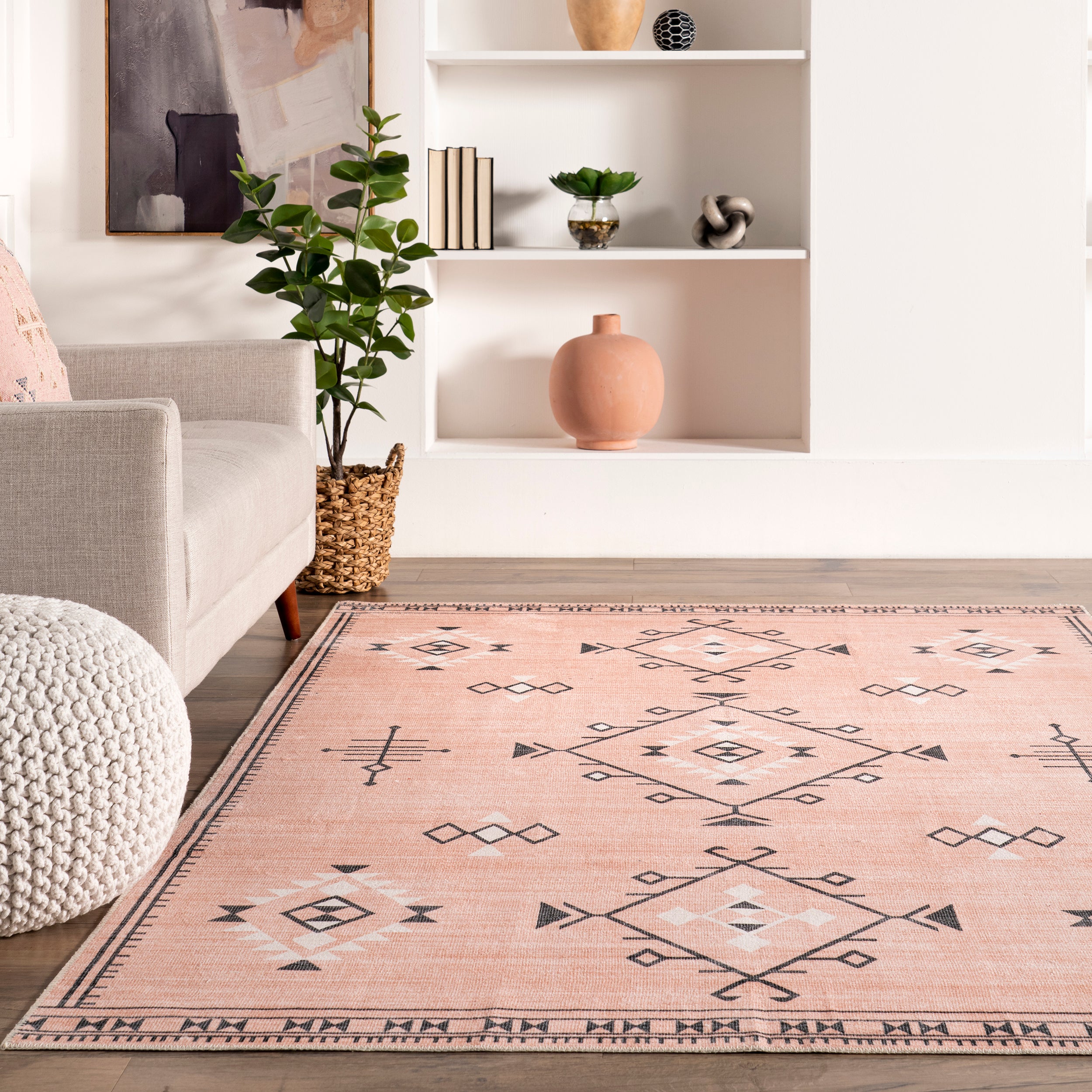 Evalyn Southwestern Machine Washable Area Rug - Image 29