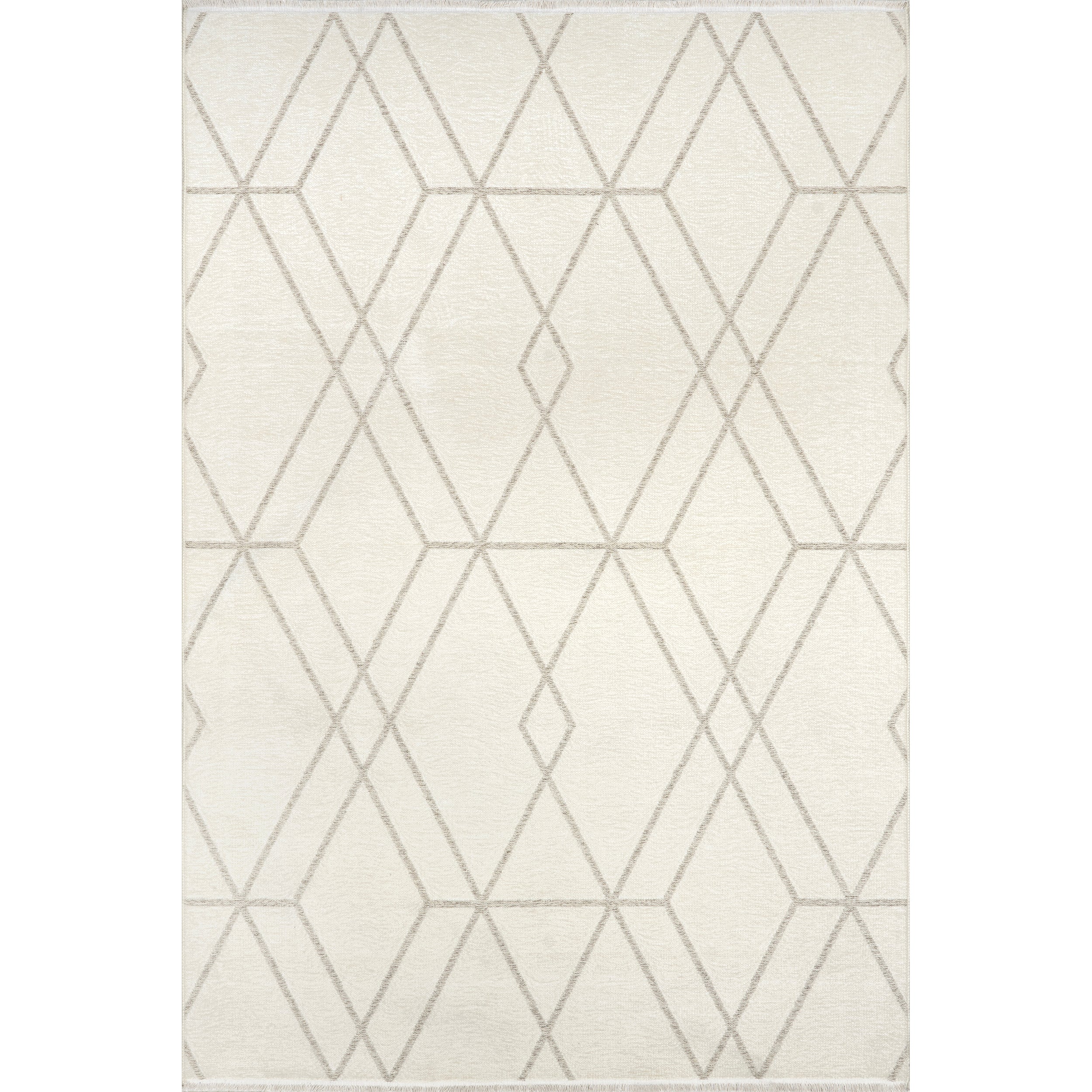 Sinclair Lattice Reversible Machine Washable Area Rug