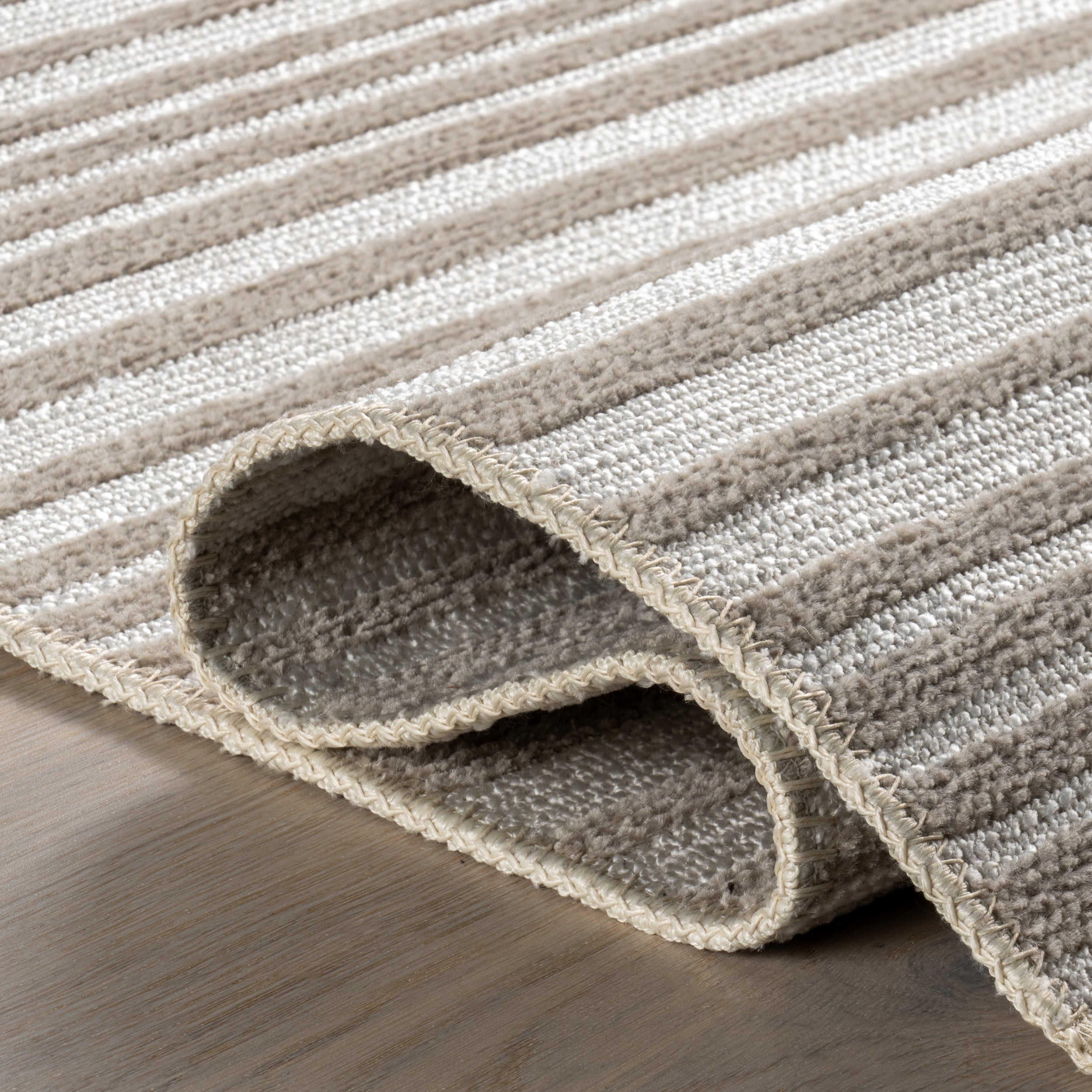Millicent Striped Machine Washable Area Rug - Image 4