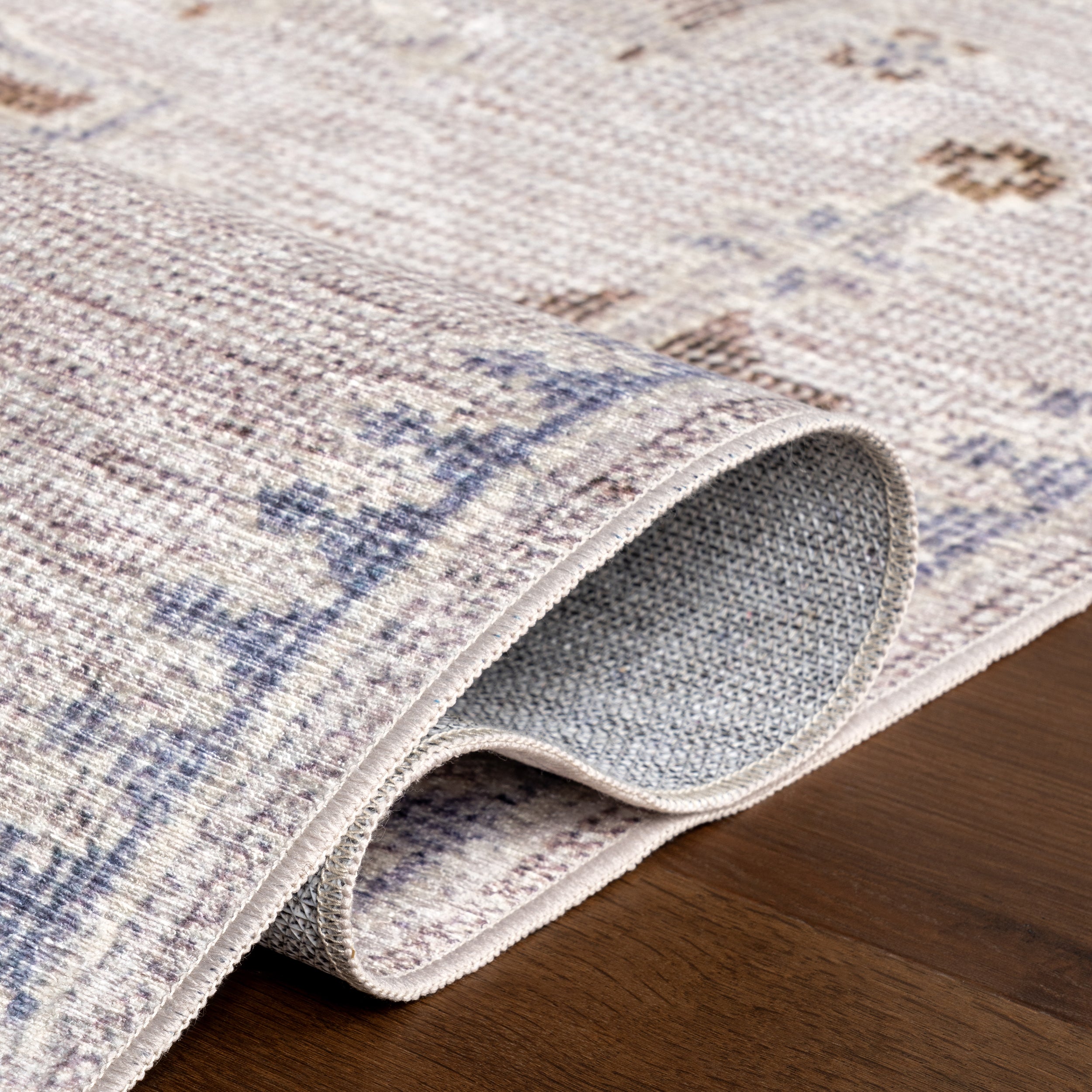 Vivica SplashGuard Faded Medallion Machine Washable Area Rug - Image 4
