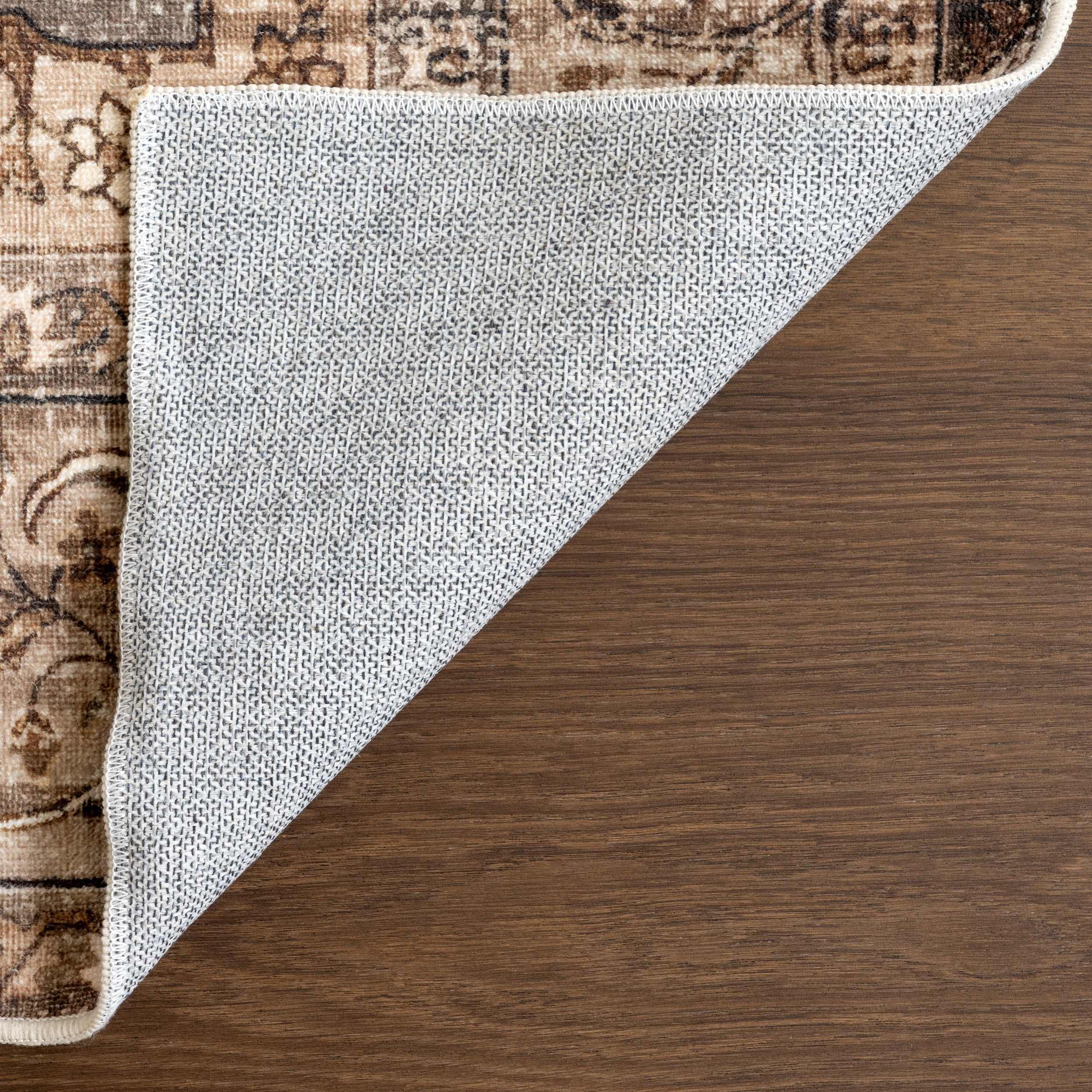 Karrigan Medallion Spill Proof Machine Washable Area Rug - Image 8